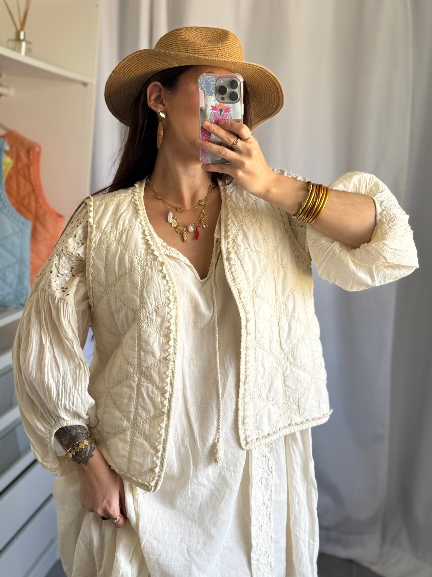 GILET SANS MANCHES GDC - LOVANA - BEIGE