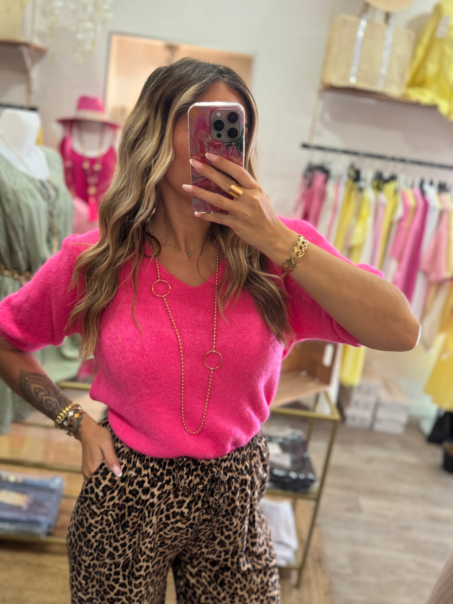 PULL COMFY COL V - FUCSHIA