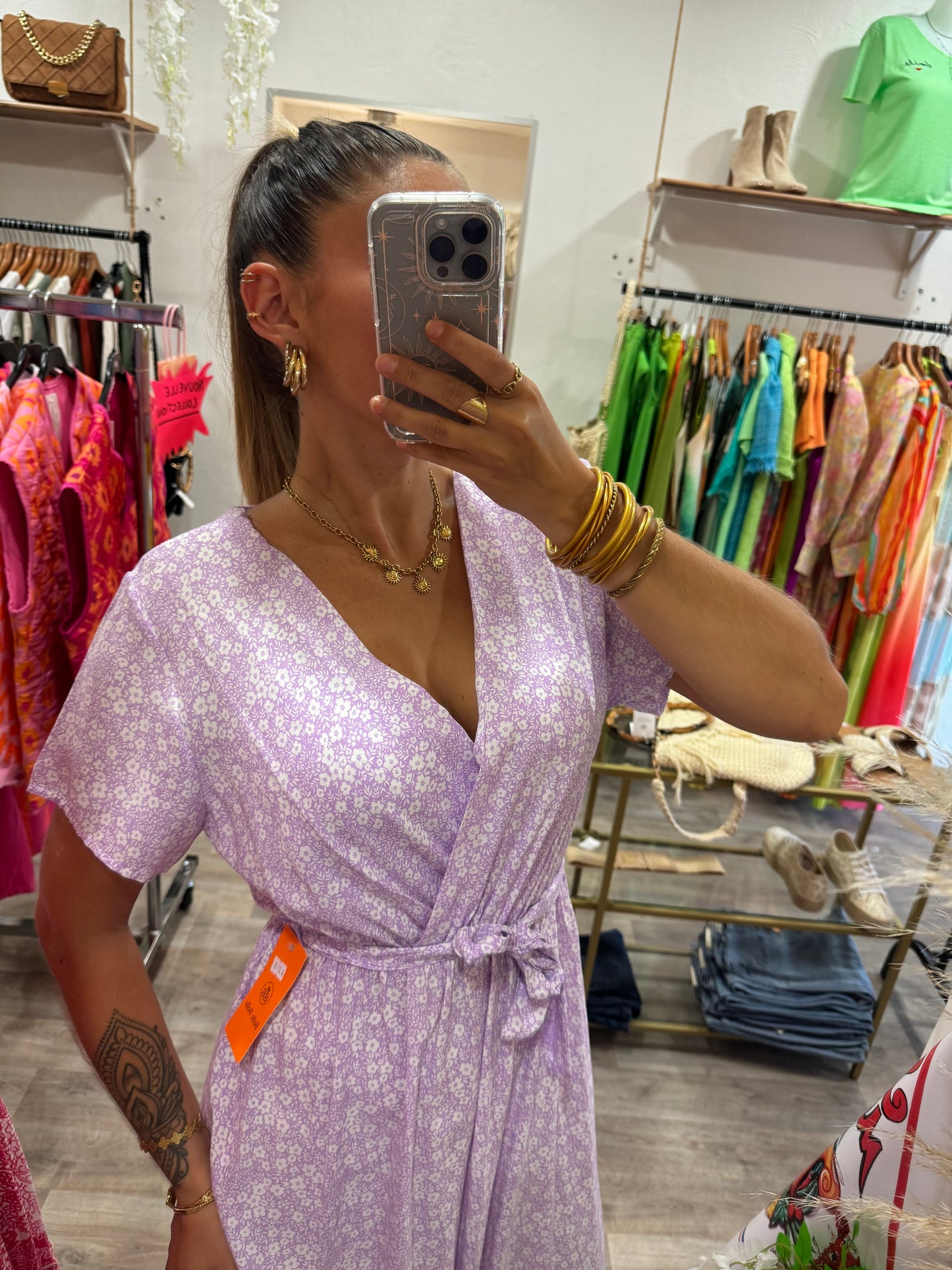 ROBE FLEURIE - LILAS