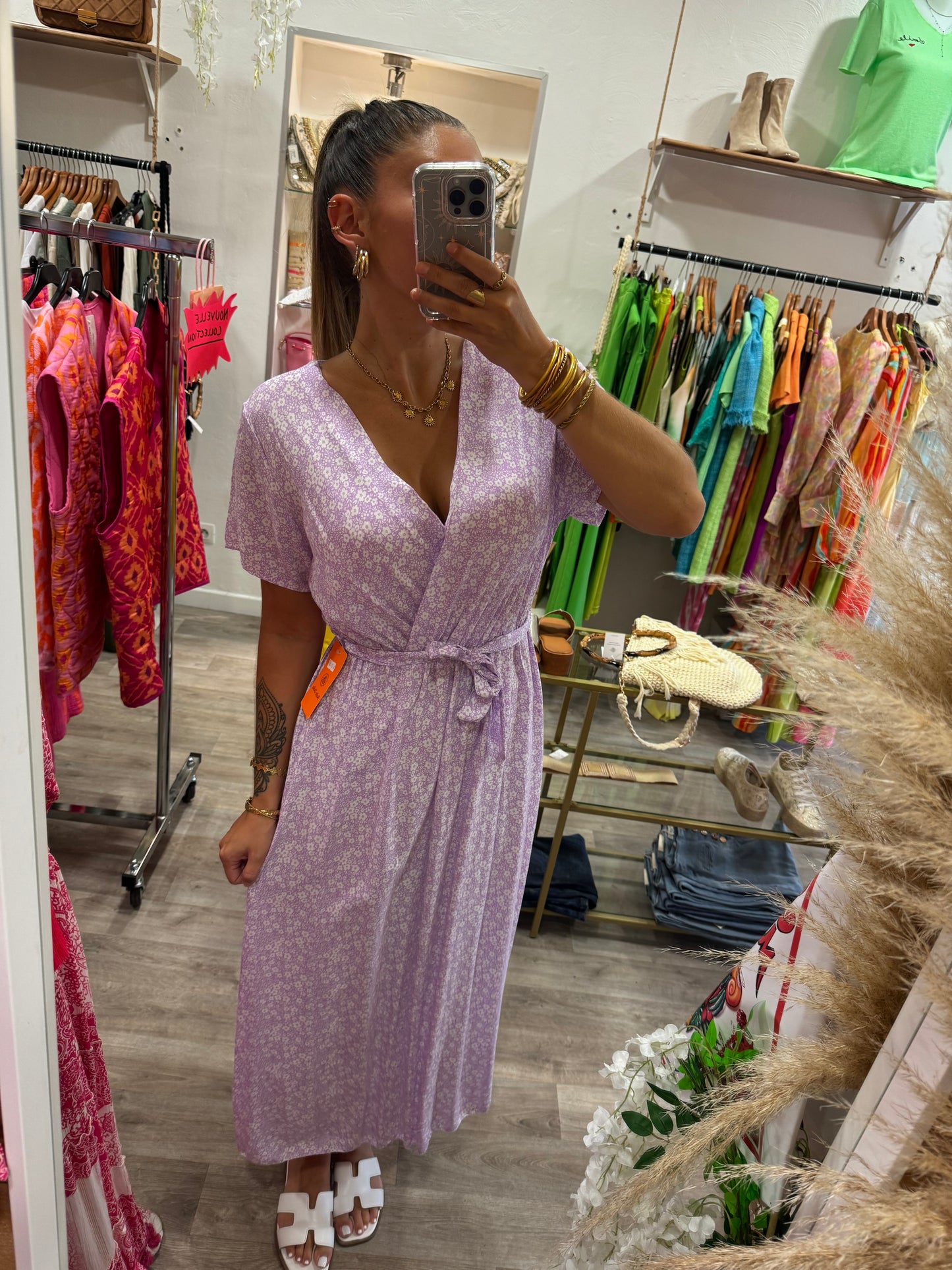 ROBE FLEURIE - LILAS
