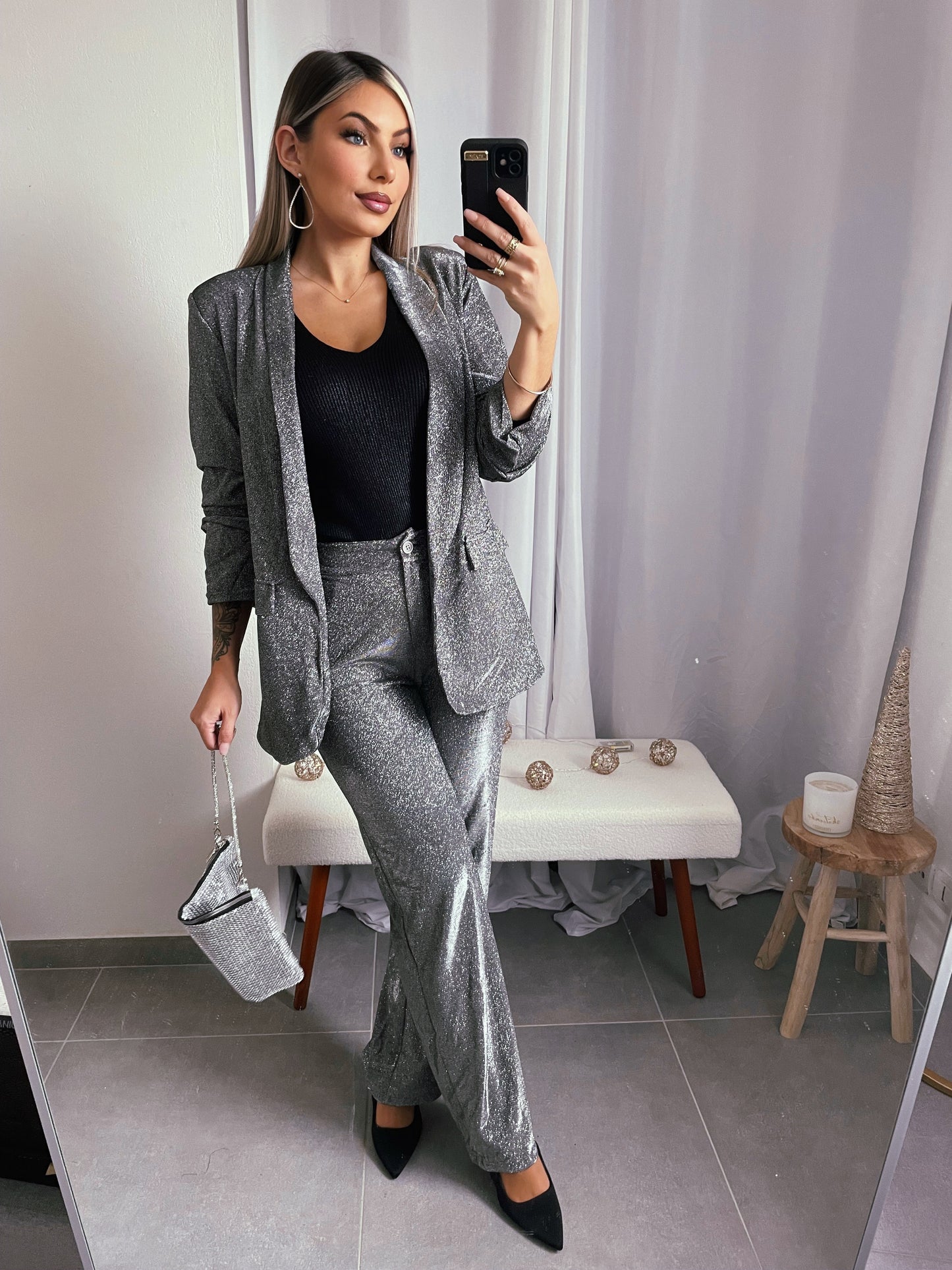 ENSEMBLE TAILLEUR À PAILLETTES