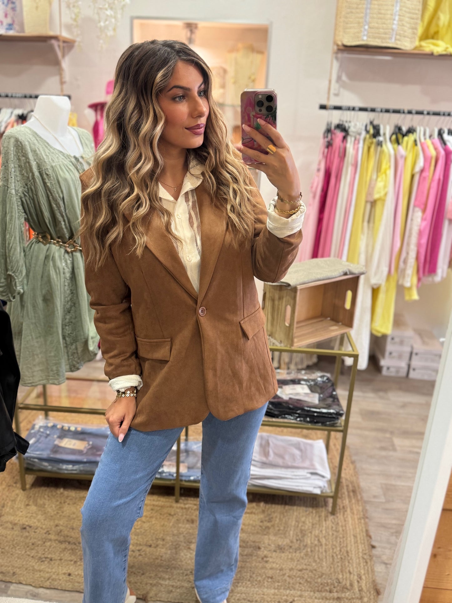 BLAZER DAIM CAMEL