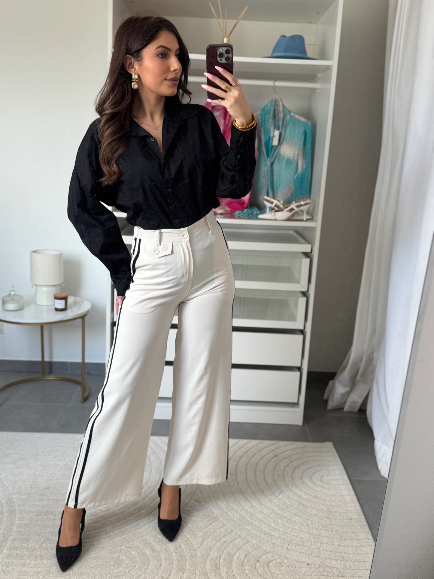 PANTALON BANDE NOIRE