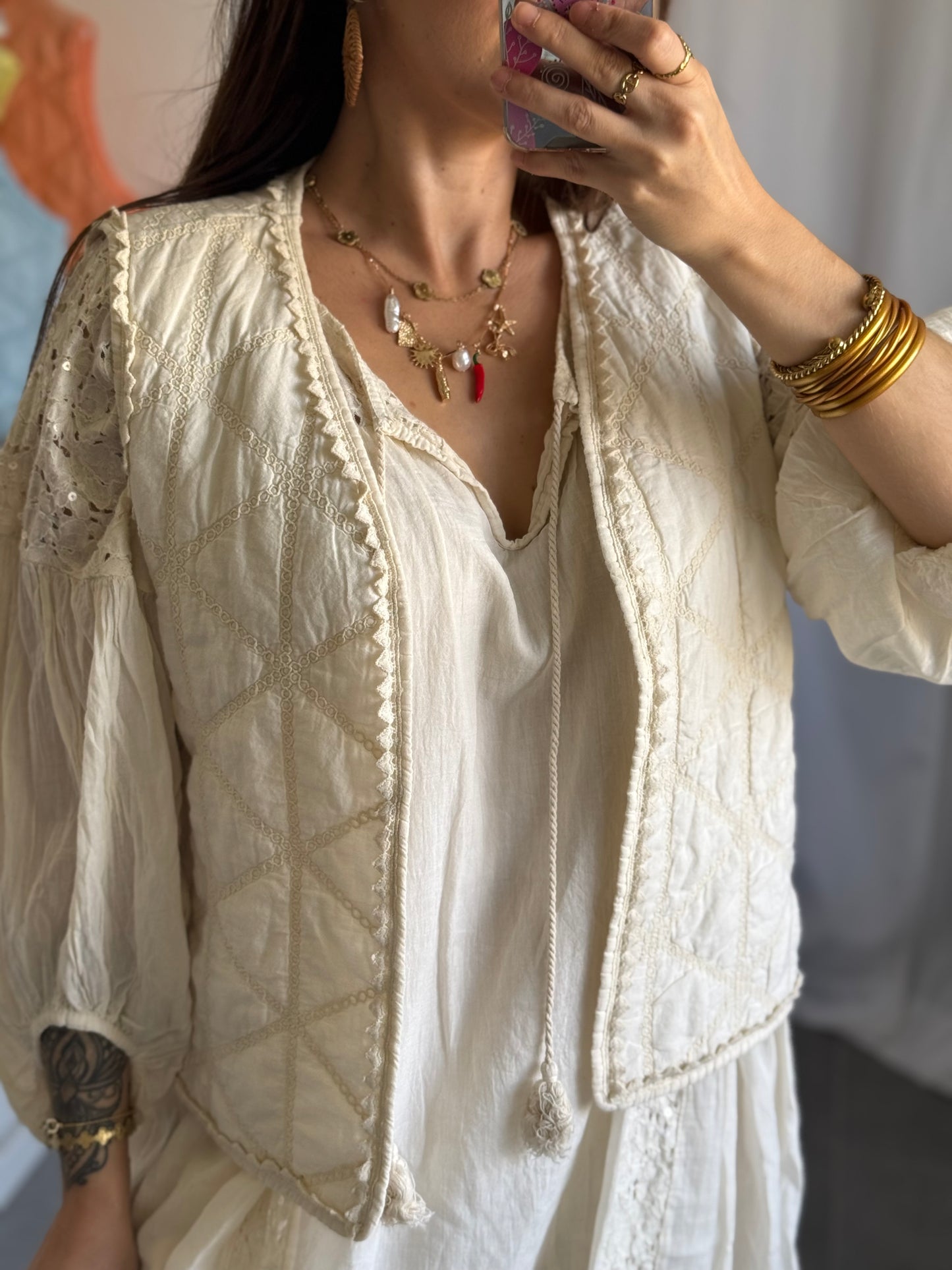 GILET SANS MANCHES GDC - LOVANA - BEIGE