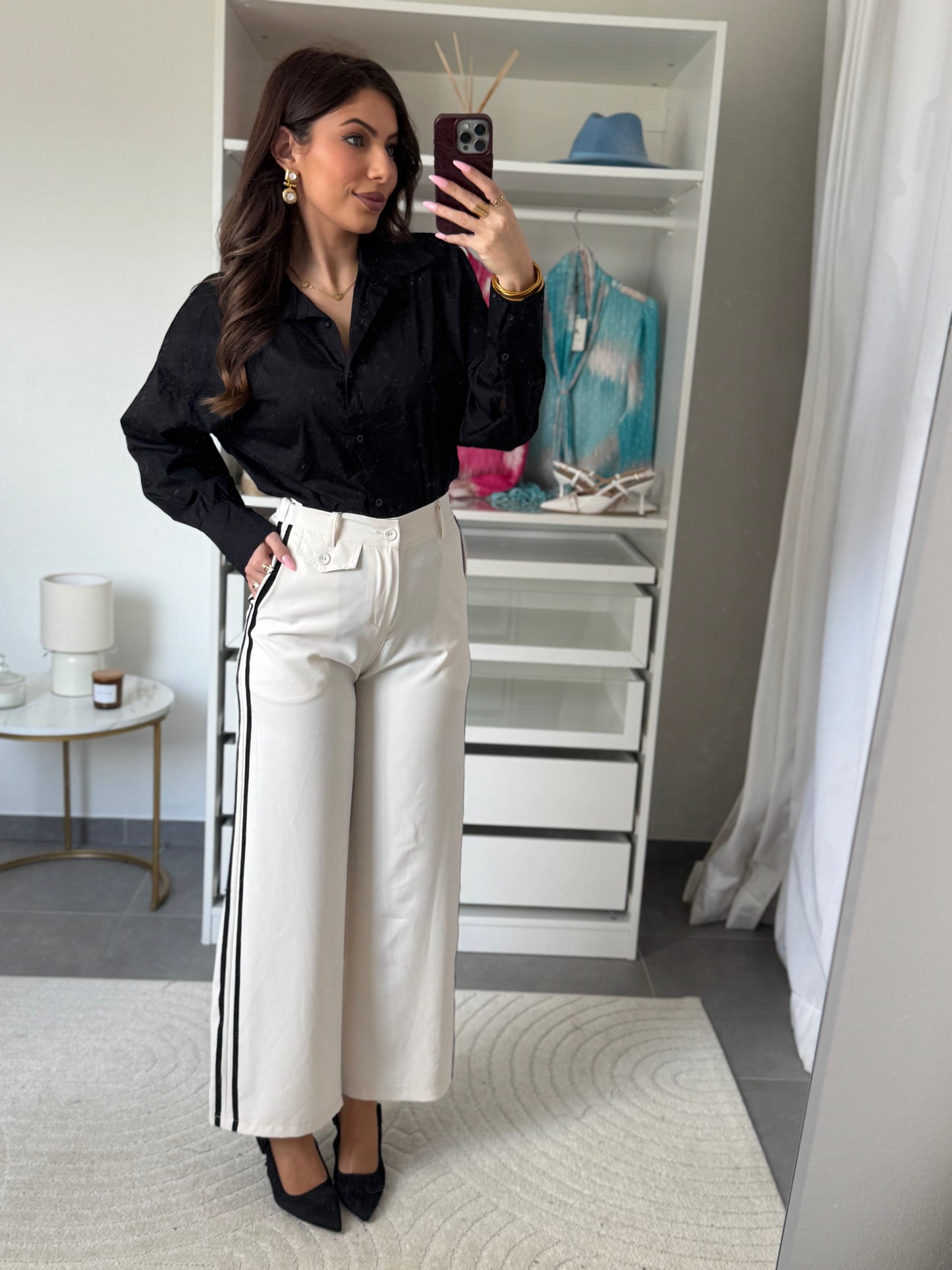 PANTALON BANDE NOIRE
