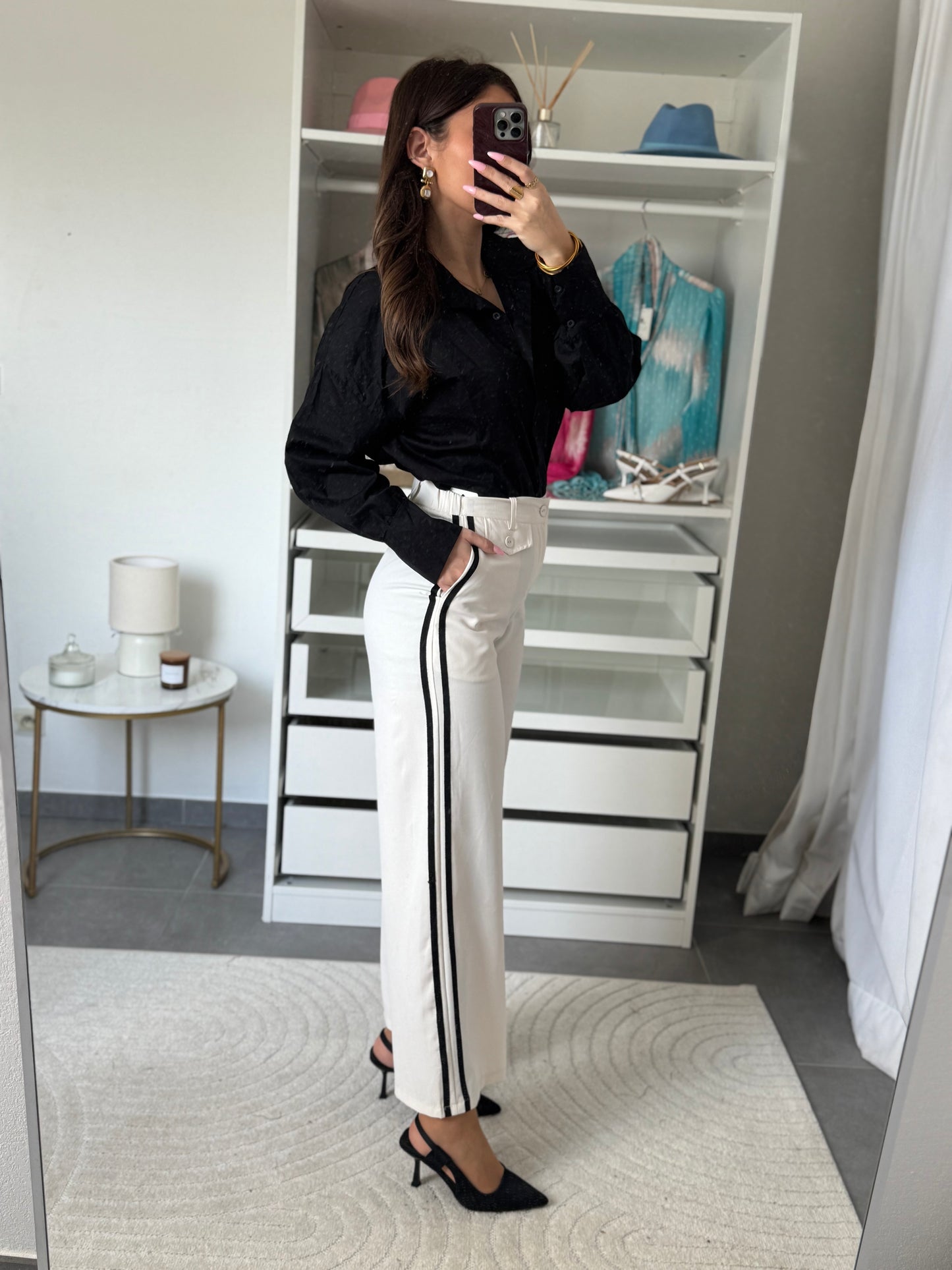 PANTALON BANDE NOIRE