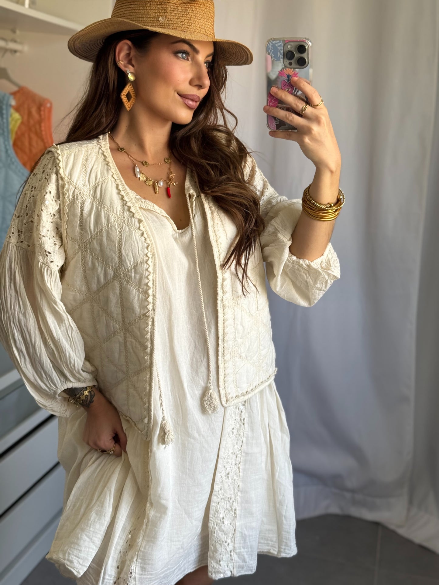 GILET SANS MANCHES GDC - LOVANA - BEIGE
