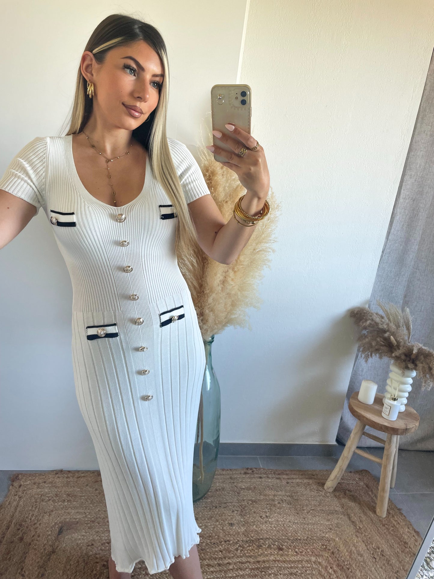 ROBE « SANDRO » BLANCHE