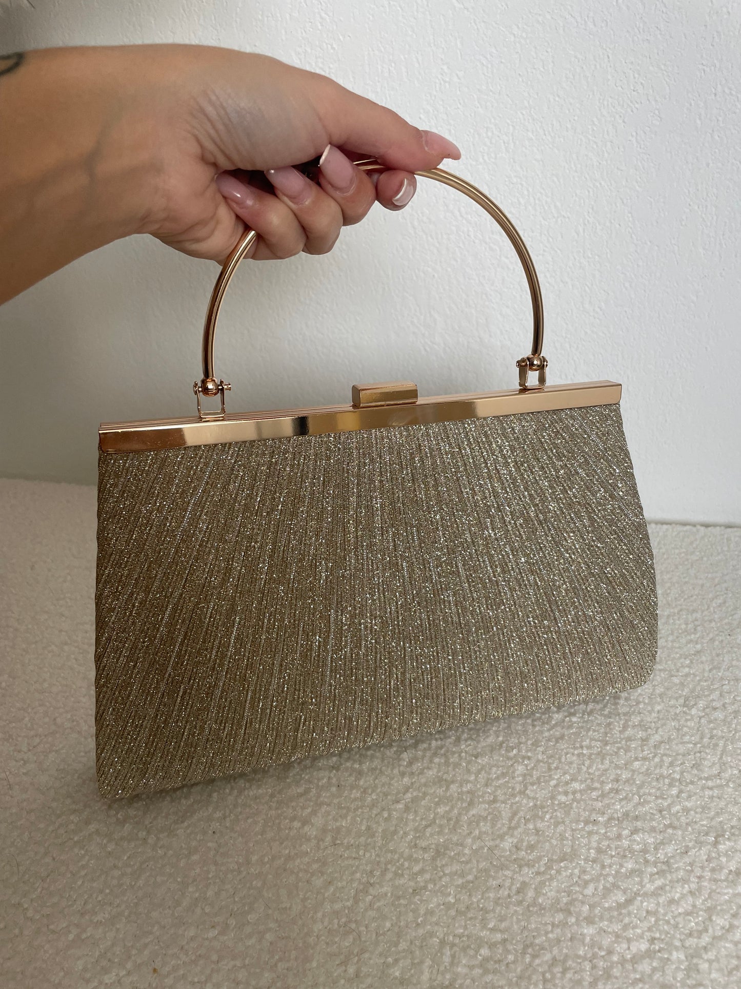 POCHETTE PAILLETTES DORÉ