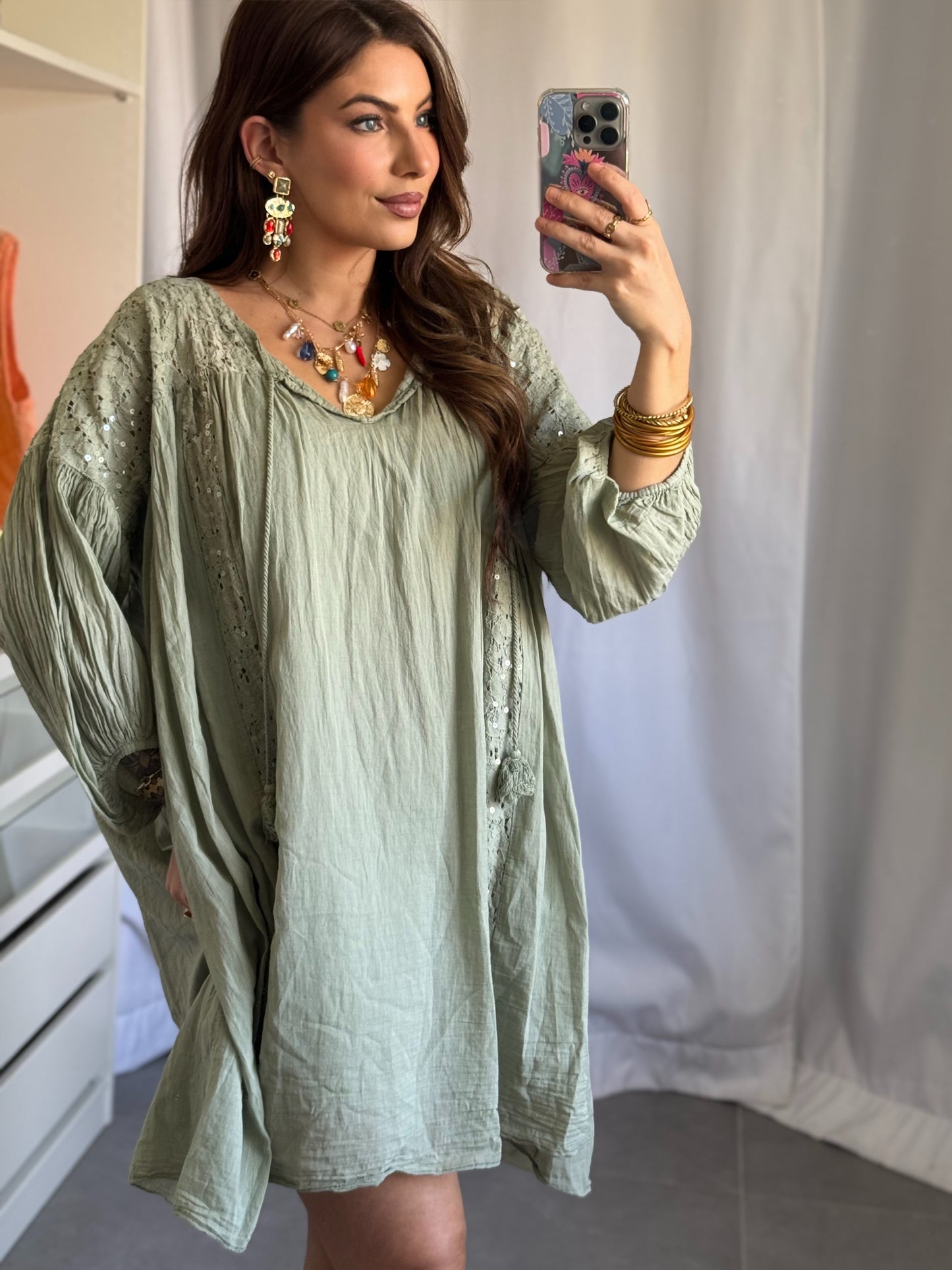 ROBE LILLY - KAKI