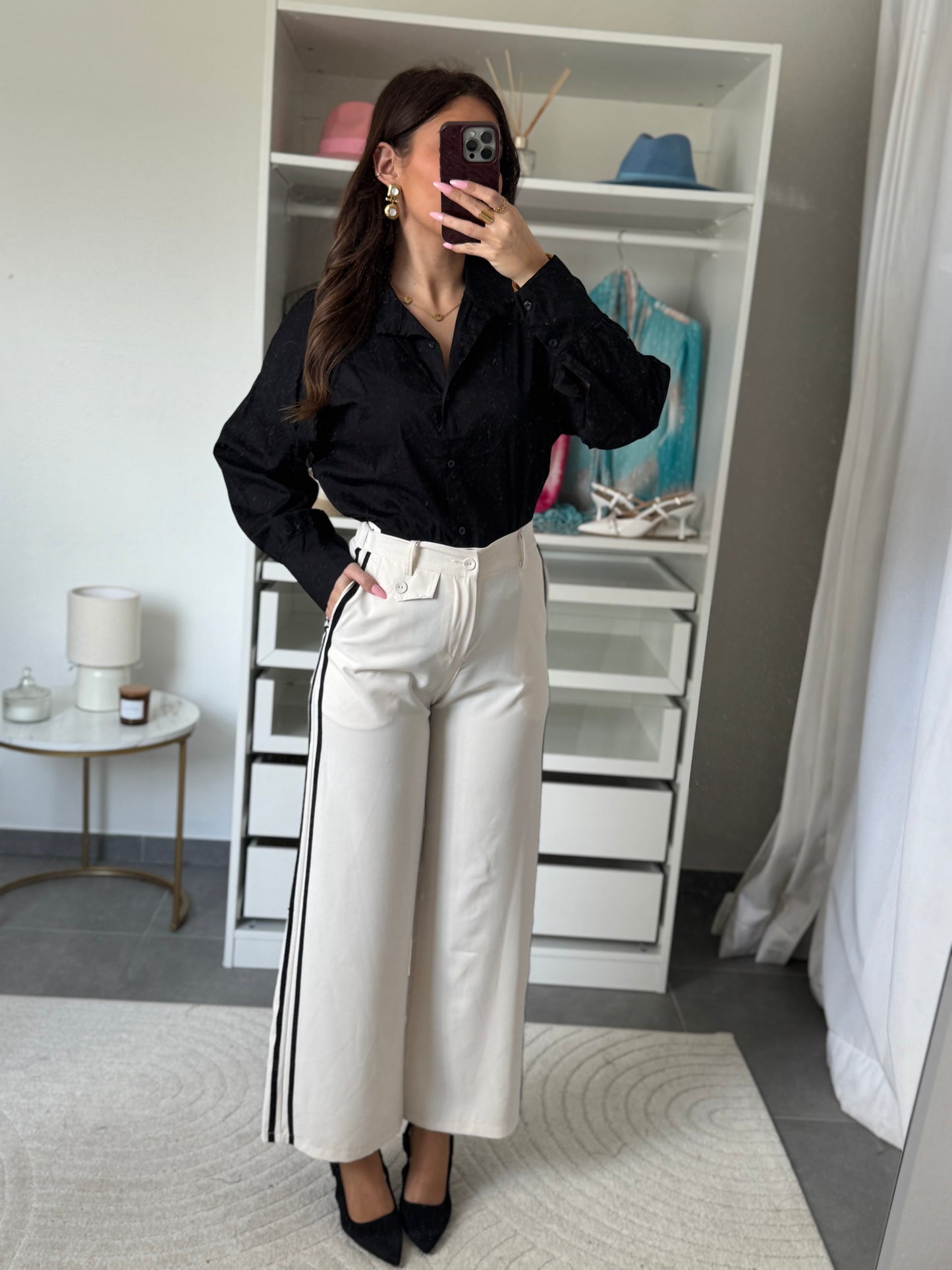PANTALON BANDE NOIRE