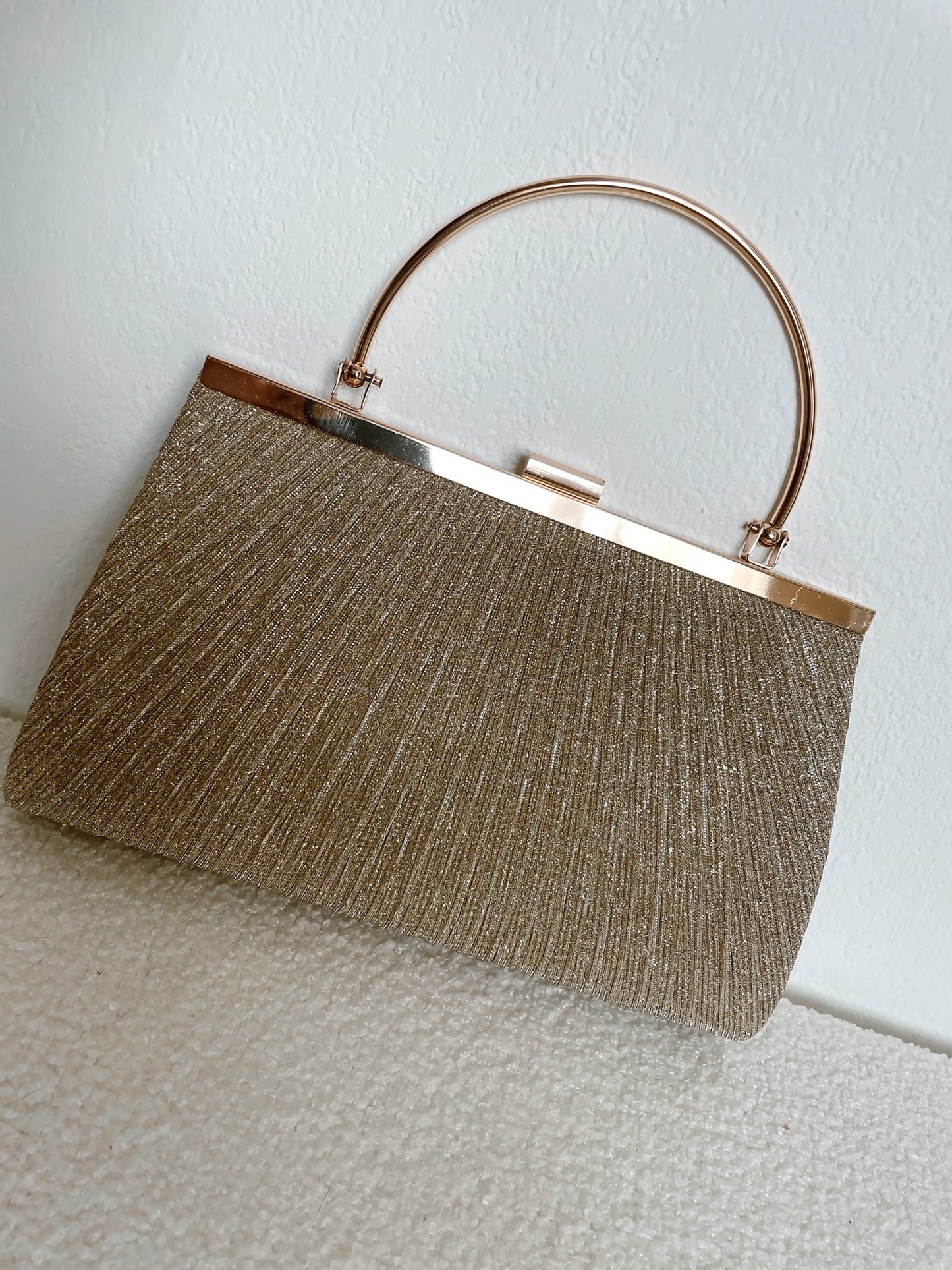 POCHETTE PAILLETTES DORÉ