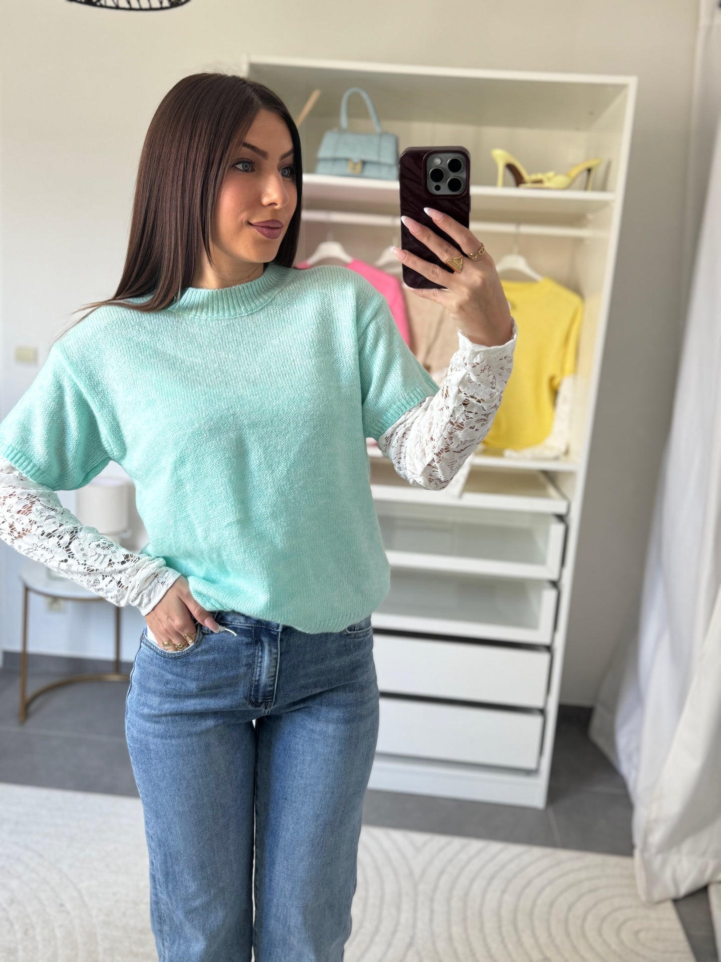 PULL JADE - TURQUOISE