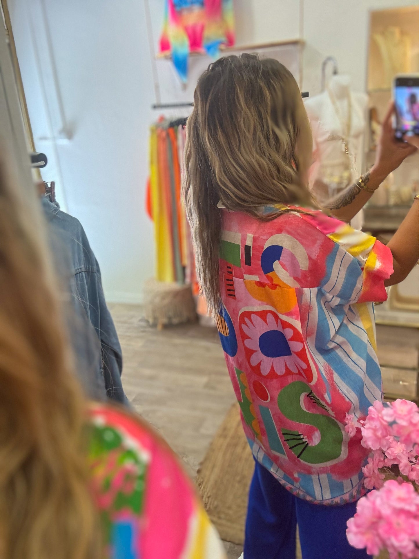 CHEMISE TROPICAL - BLEU ROI