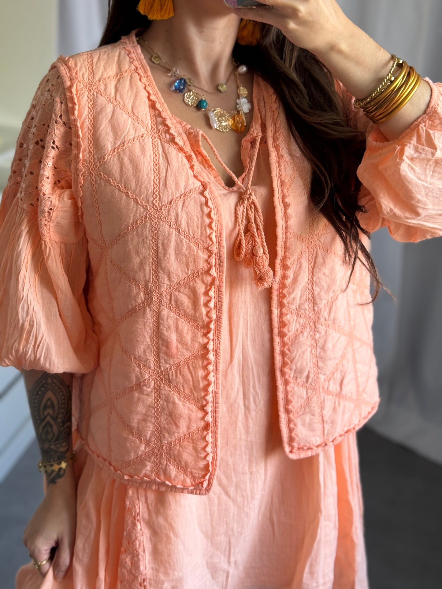 GILET SANS MANCHES GDC - LOVANA - ORANGE