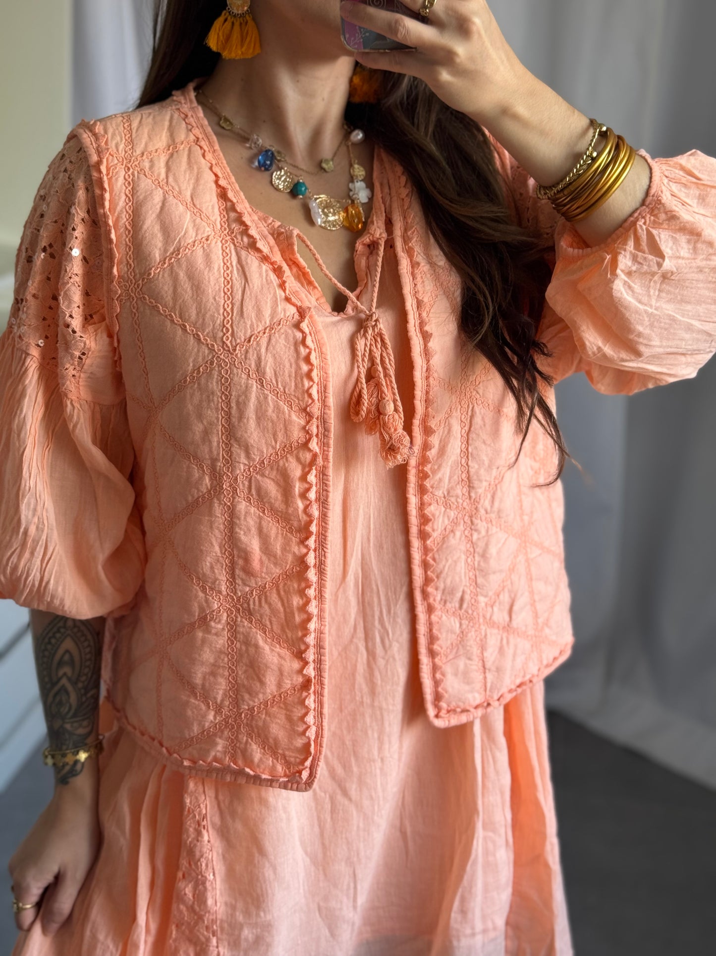 GILET SANS MANCHES GDC - LOVANA - ORANGE