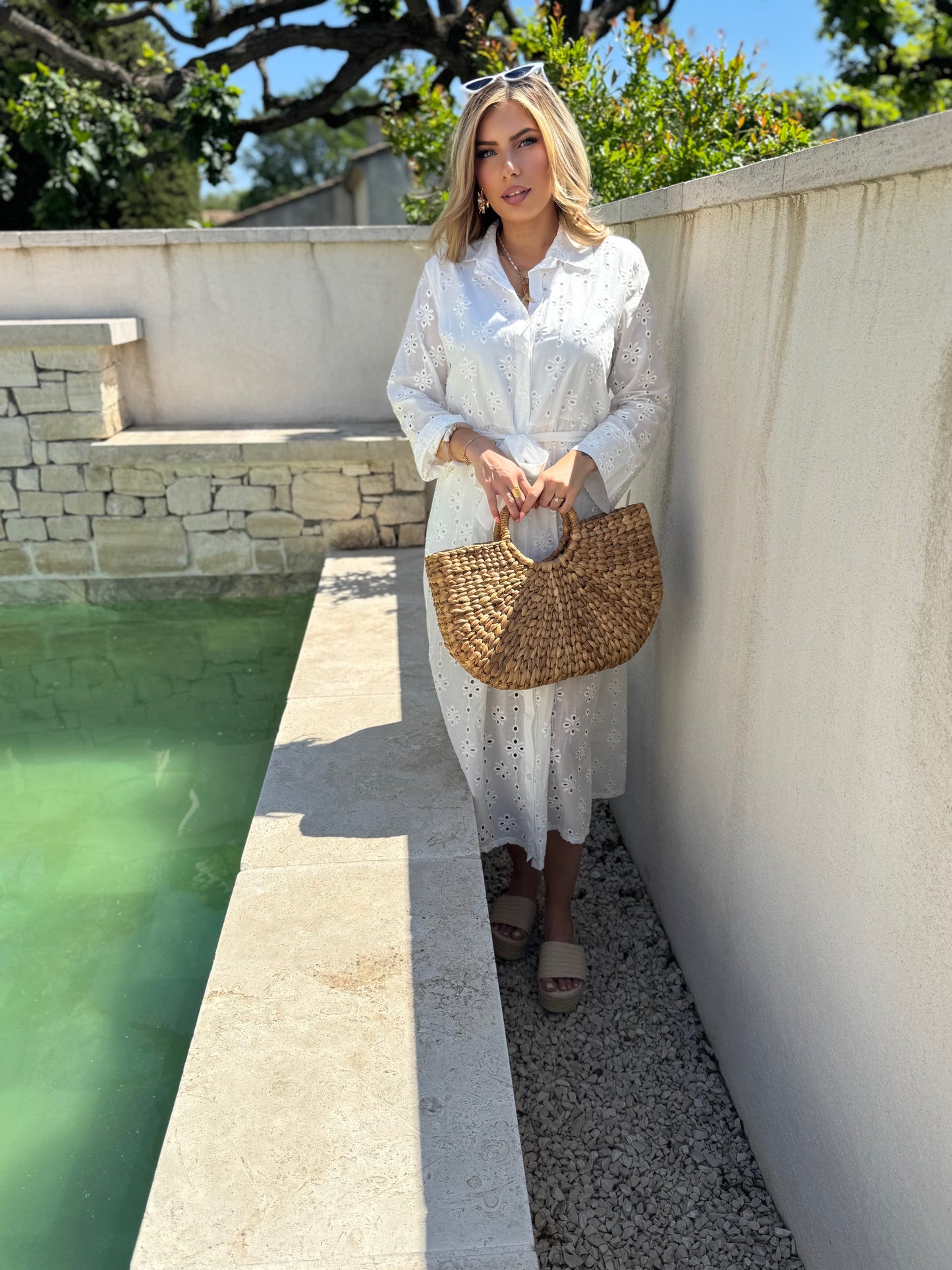 ROBE CÉLESTA - BRODERIE DENTELLE