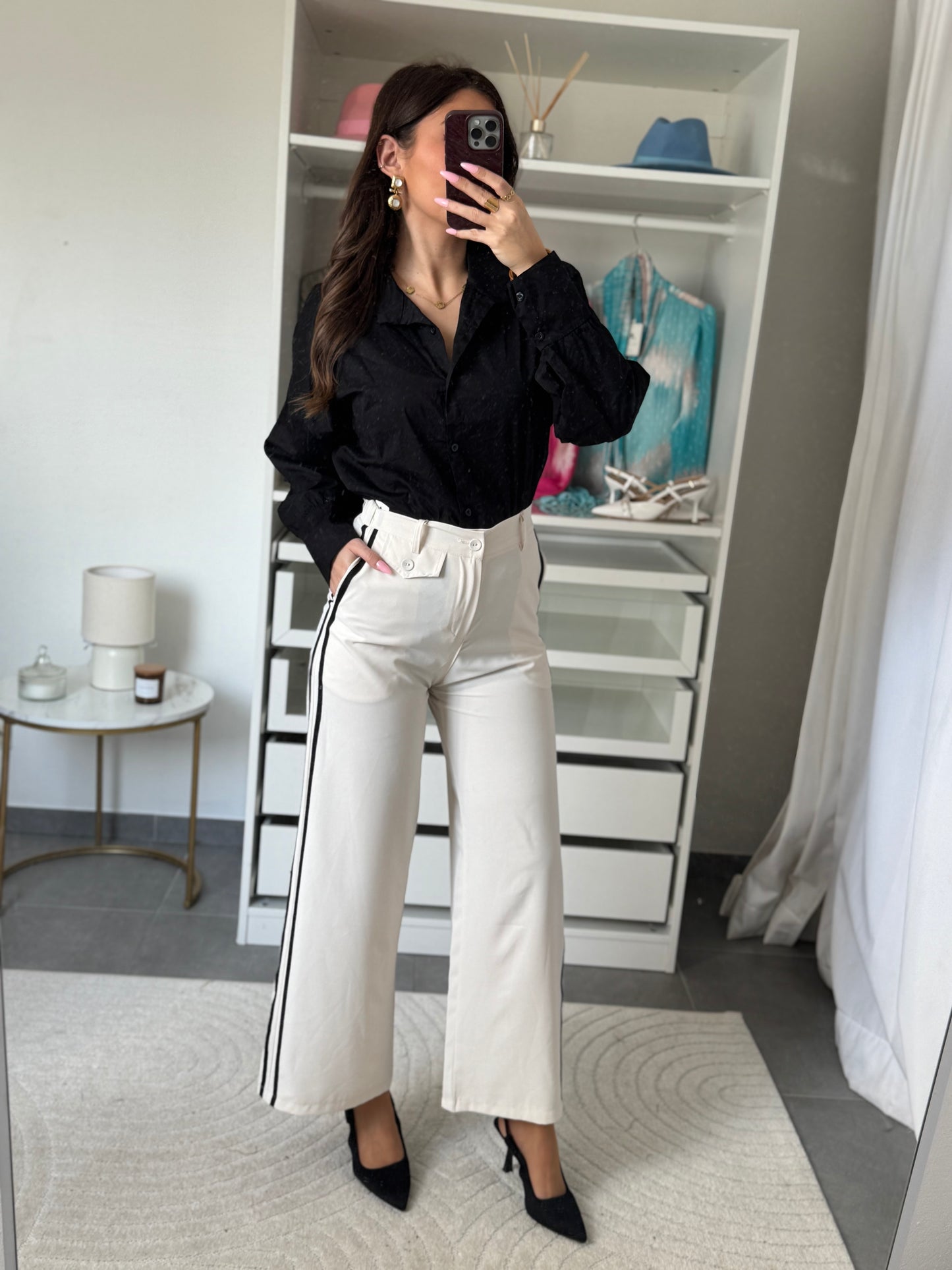 PANTALON BANDE NOIRE