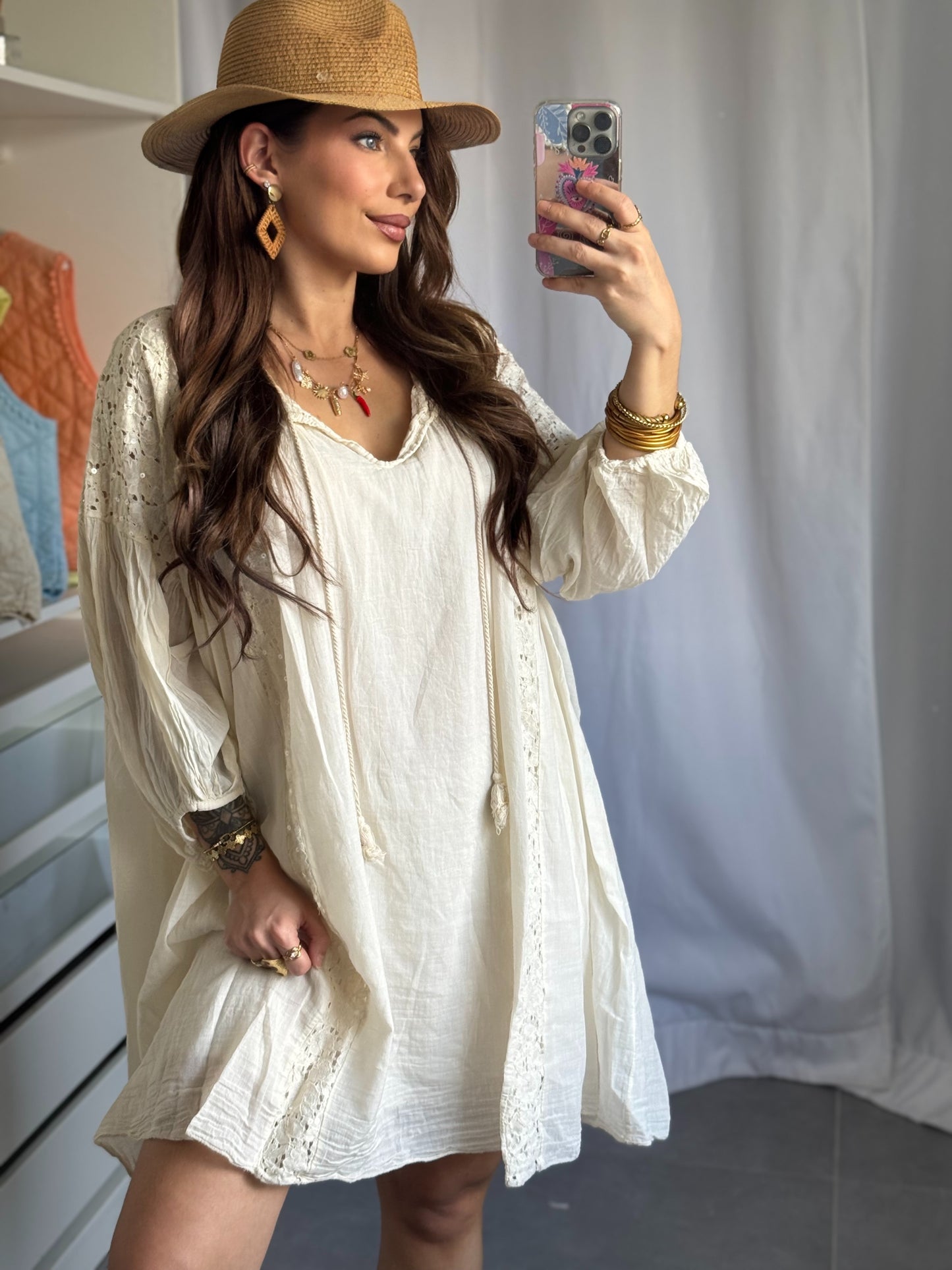 ROBE LILLY - BEIGE