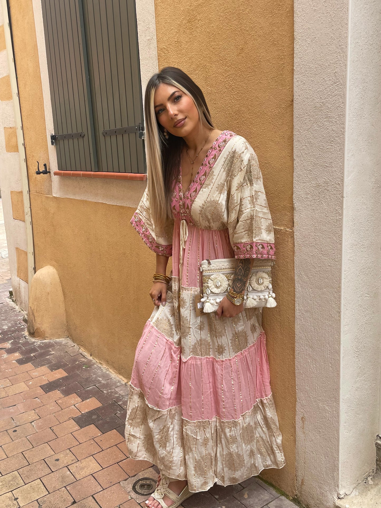 ROBE BOHEME LIA - ROSE