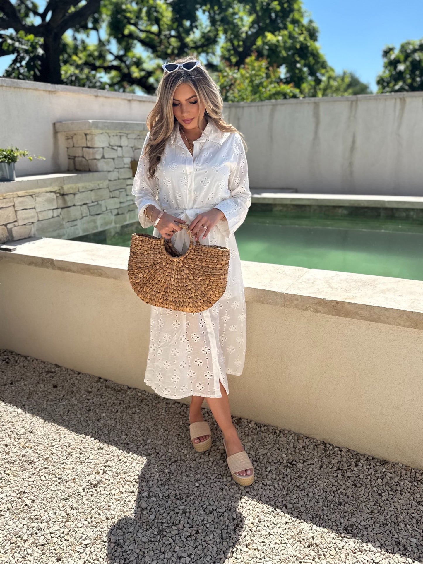 ROBE CÉLESTA - BRODERIE DENTELLE