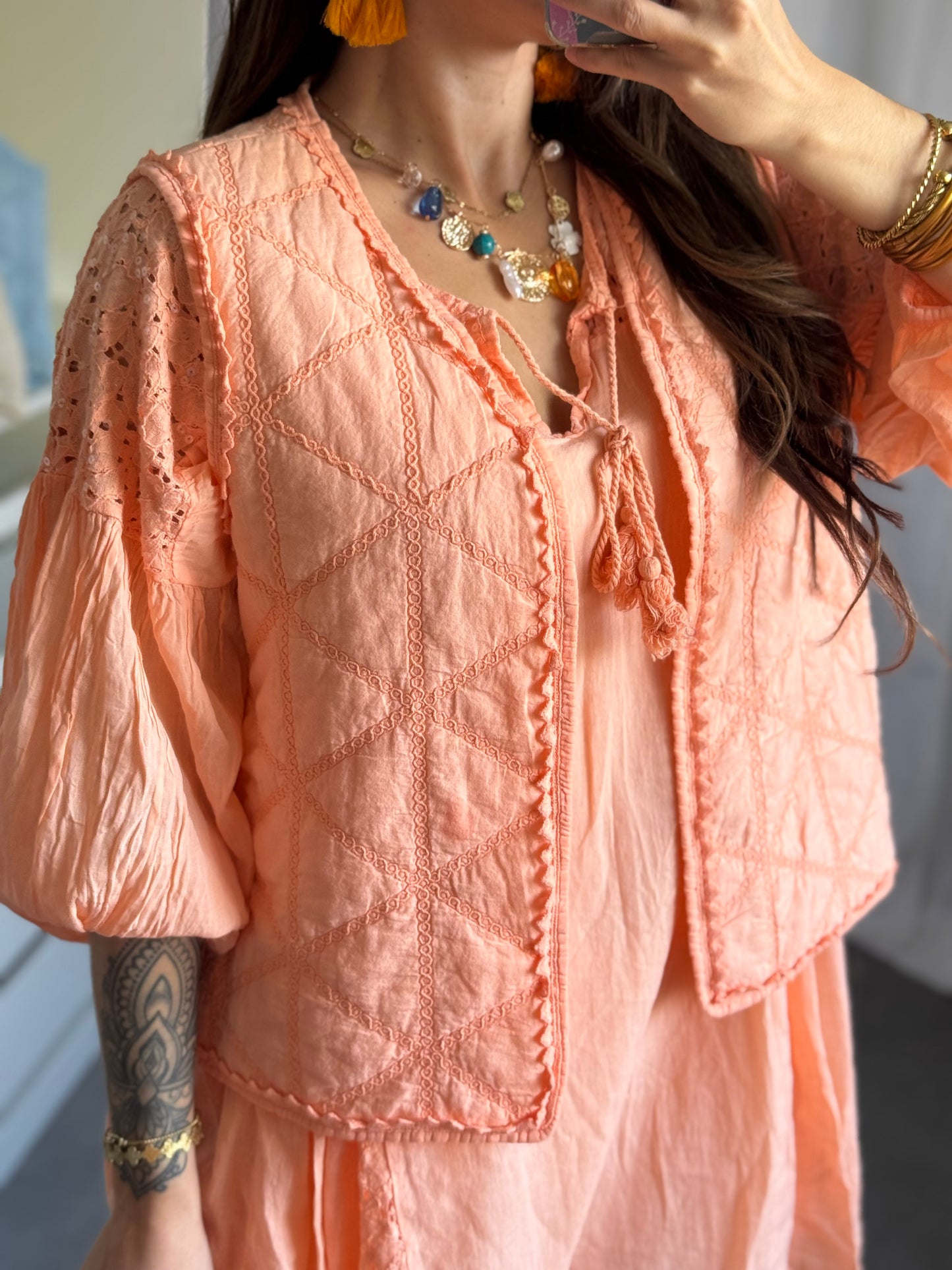 GILET SANS MANCHES GDC - LOVANA - ORANGE