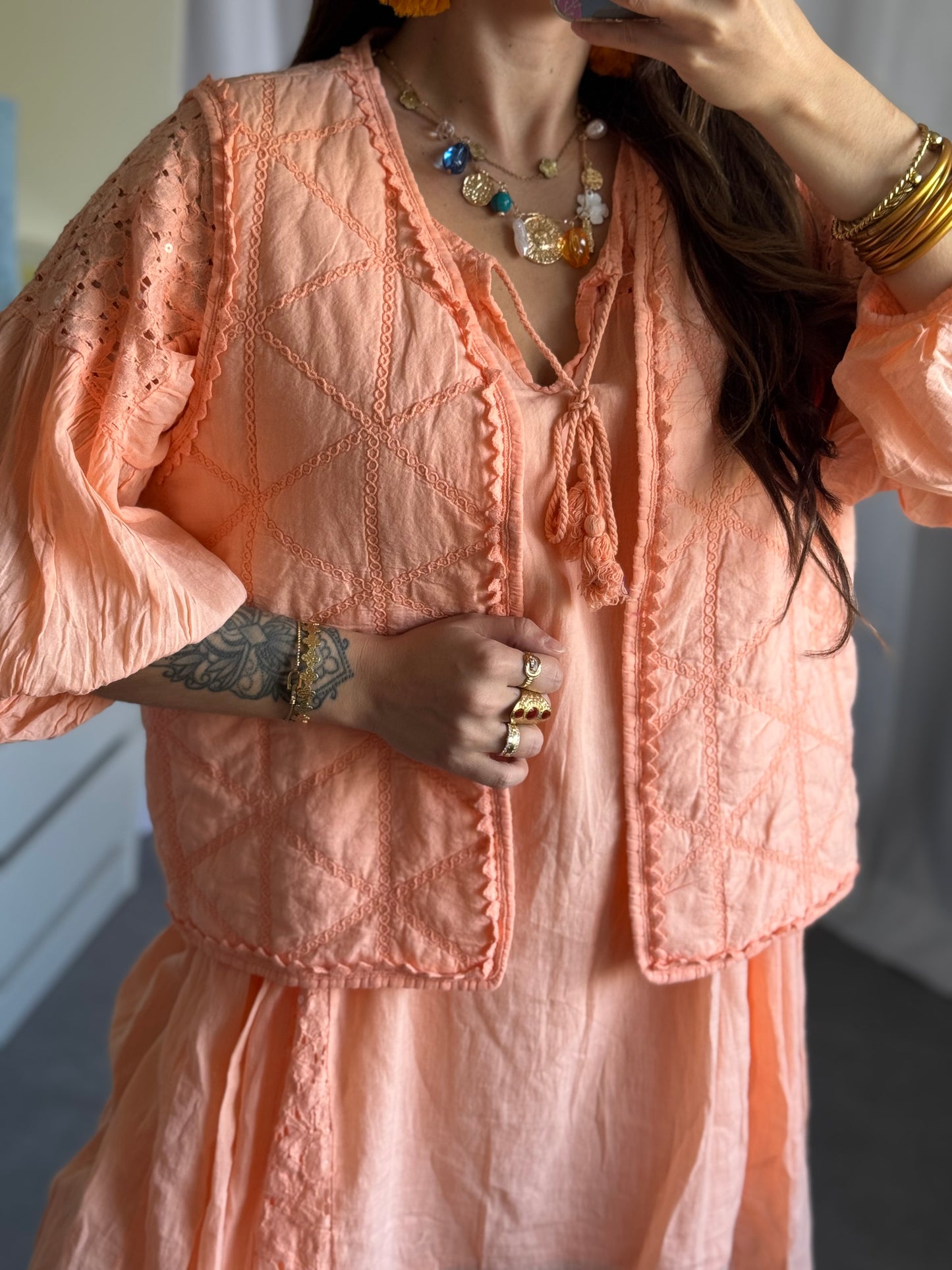 GILET SANS MANCHES GDC - LOVANA - ORANGE