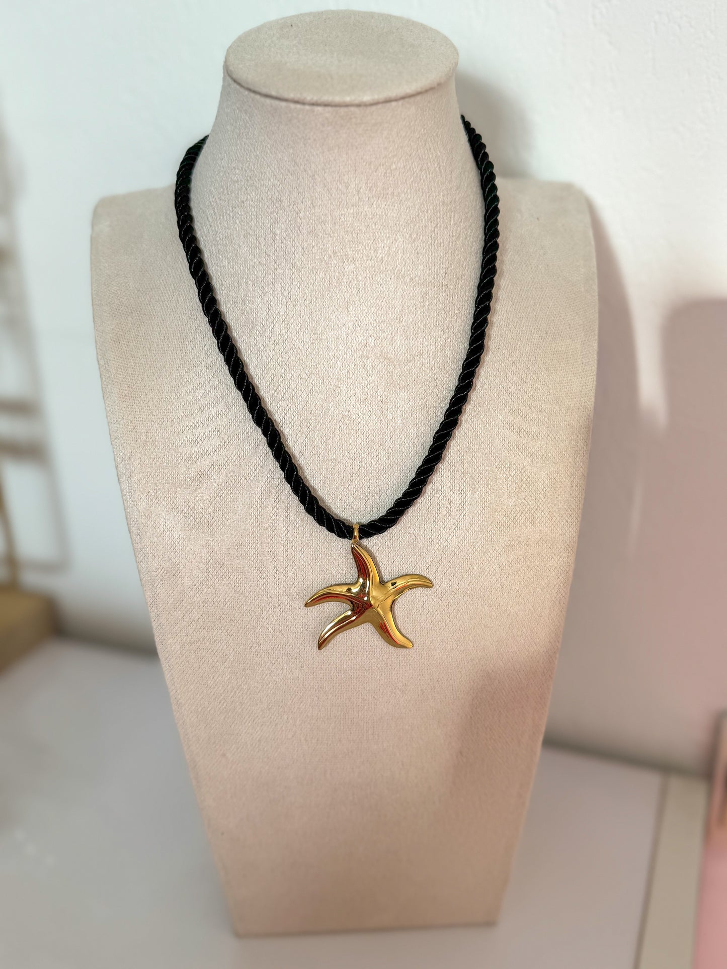 COLLIER STELLA CORDON NOIR