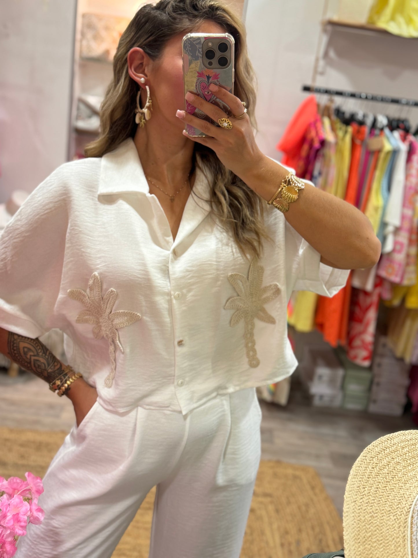ENSEMBLE PALM - BLANC
