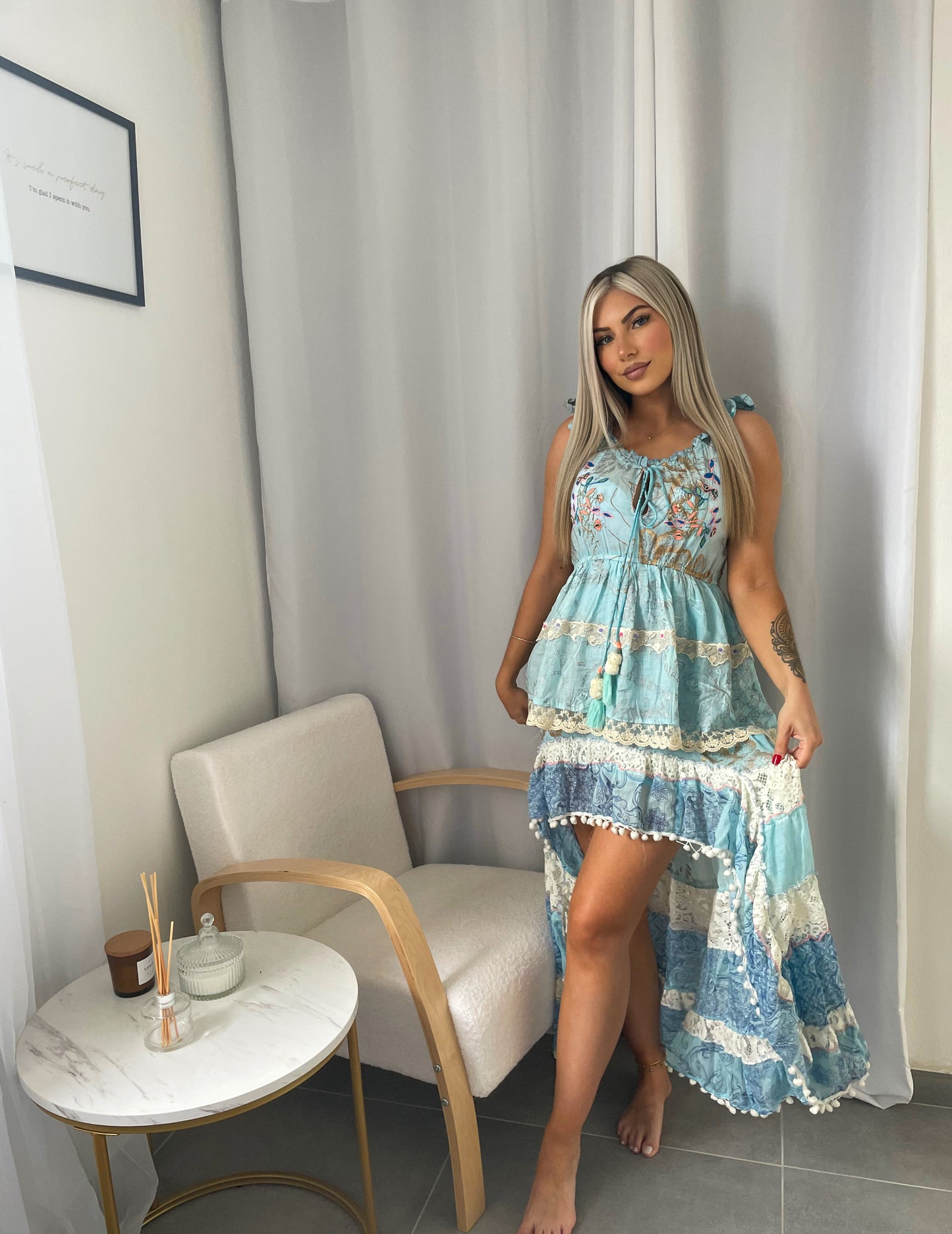 BOHEMIAN DRESS BLUE