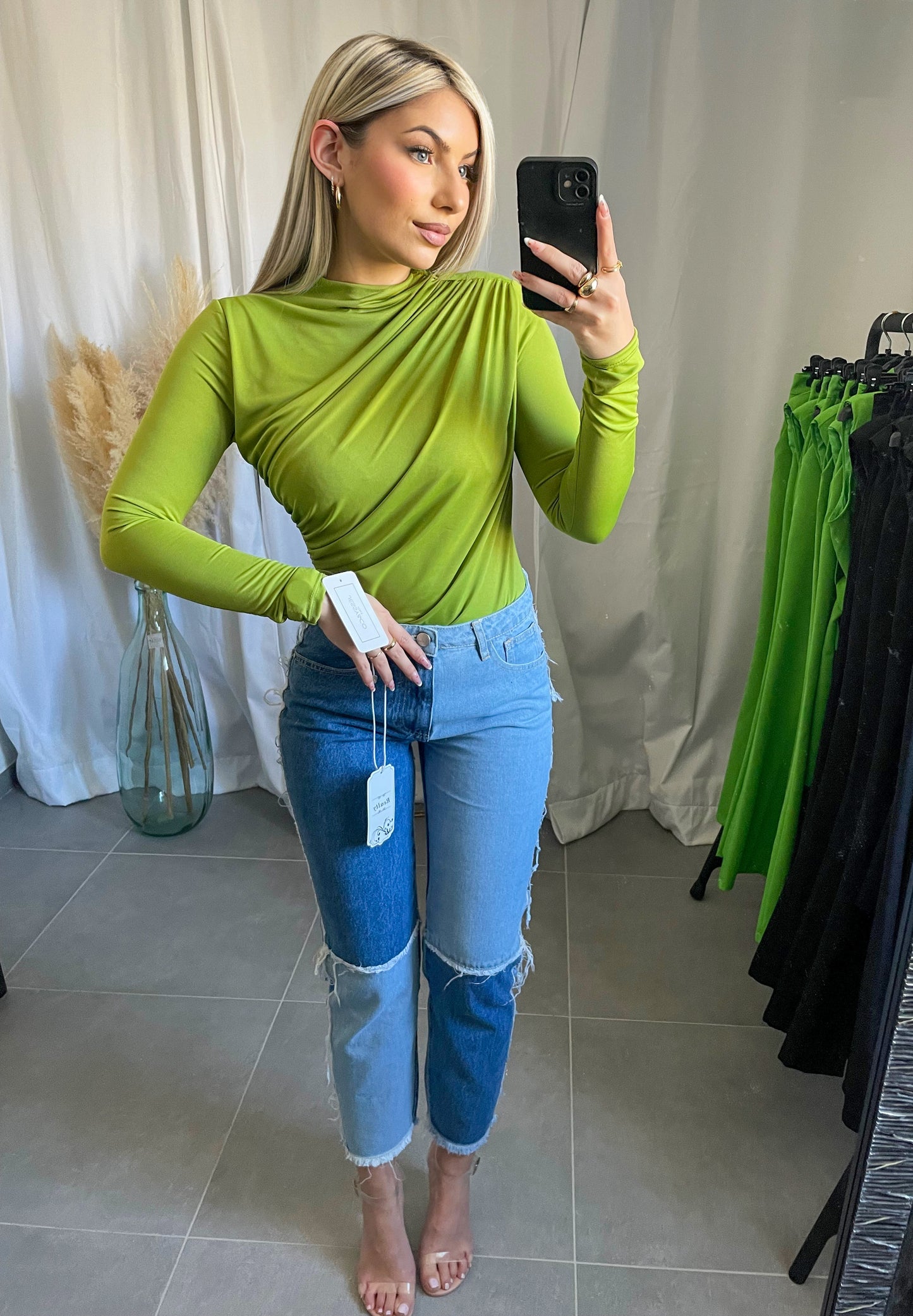 BODY DRAPÉ VERT
