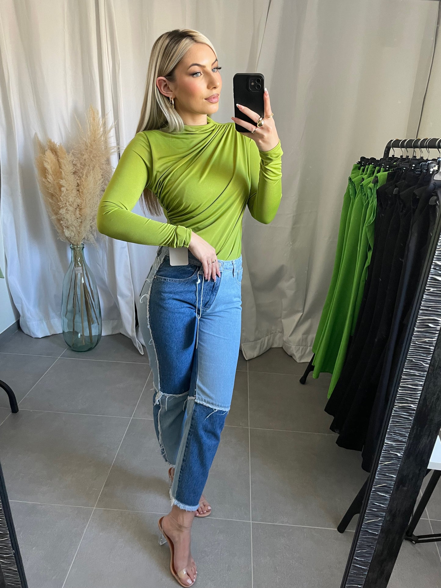 BODY DRAPÉ VERT
