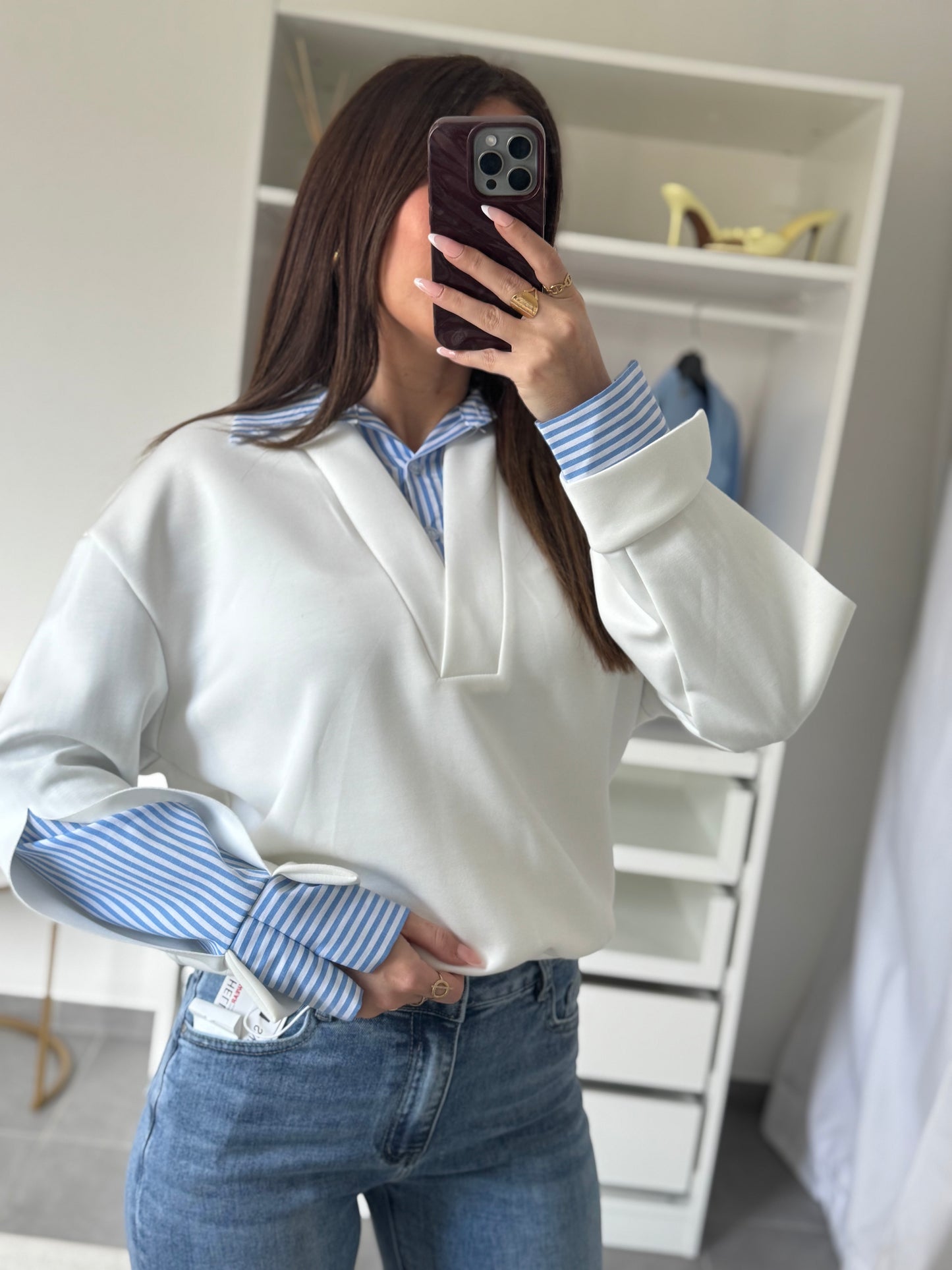 SWEAT CALIE - BLANC