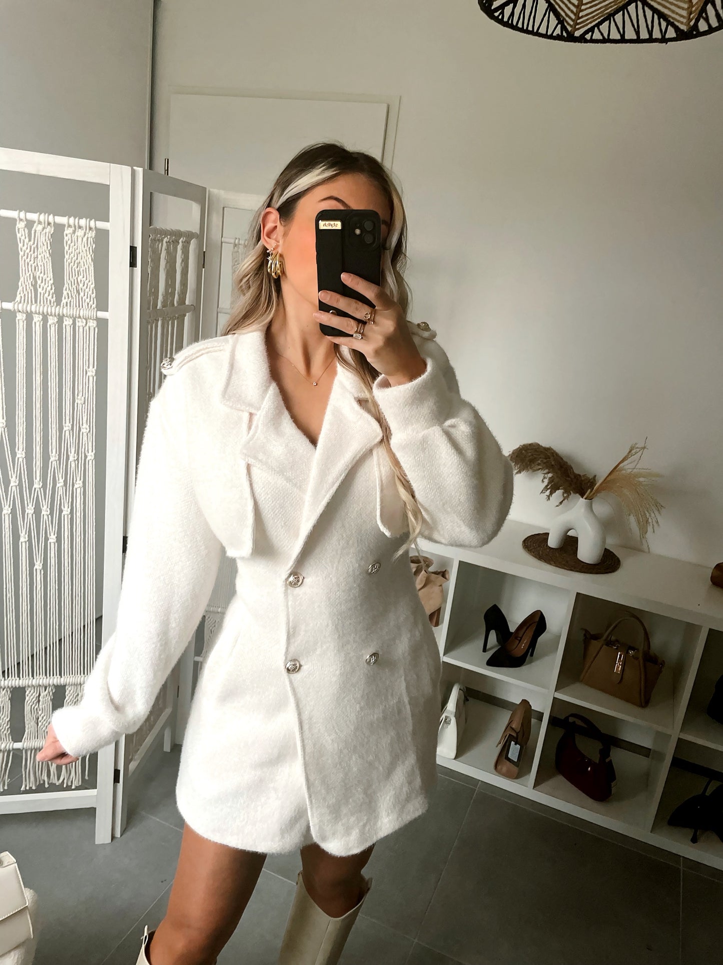 MANTEAU COMFY OFFICIER - BLANC