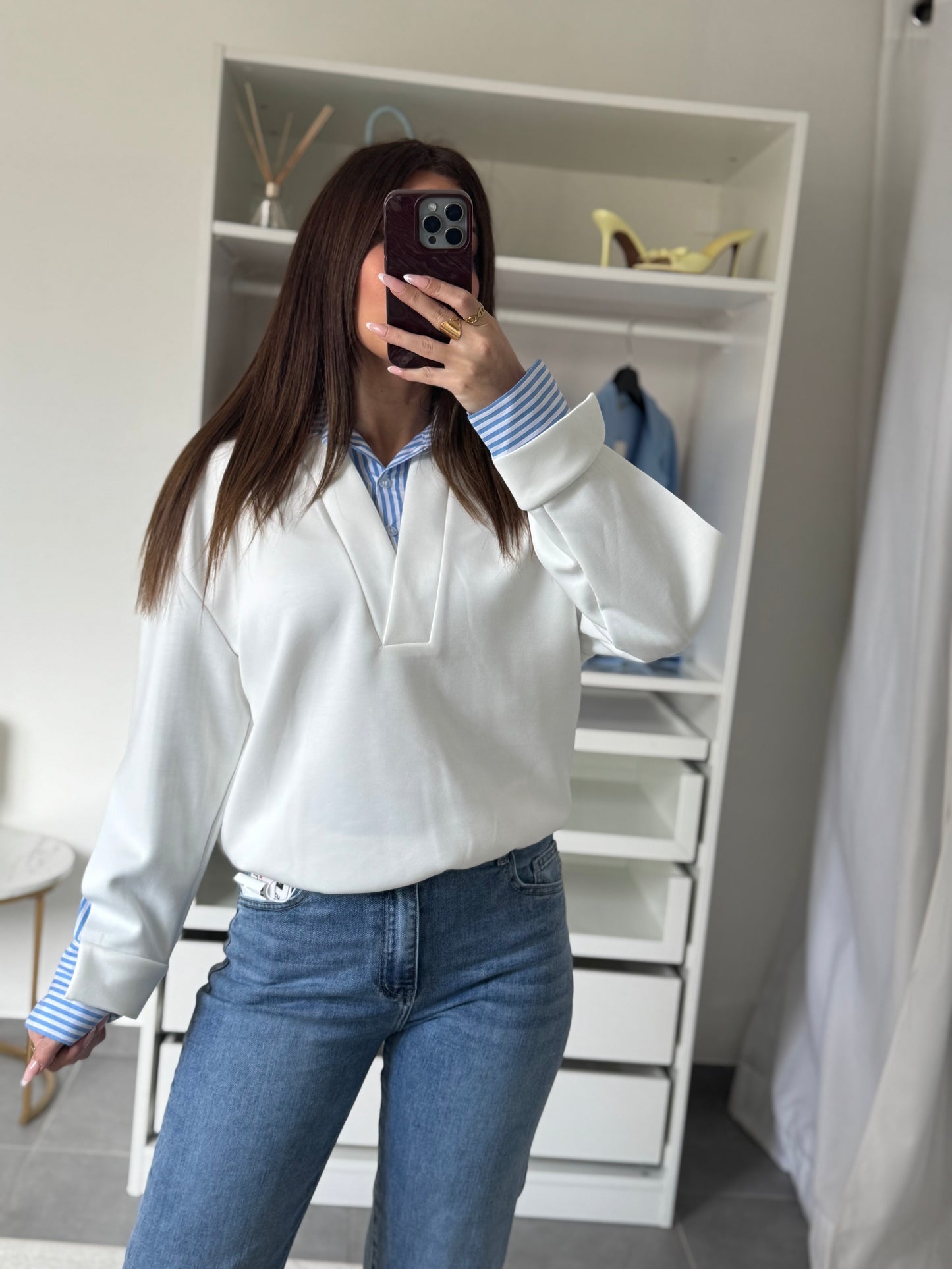 SWEAT CALIE - BLANC