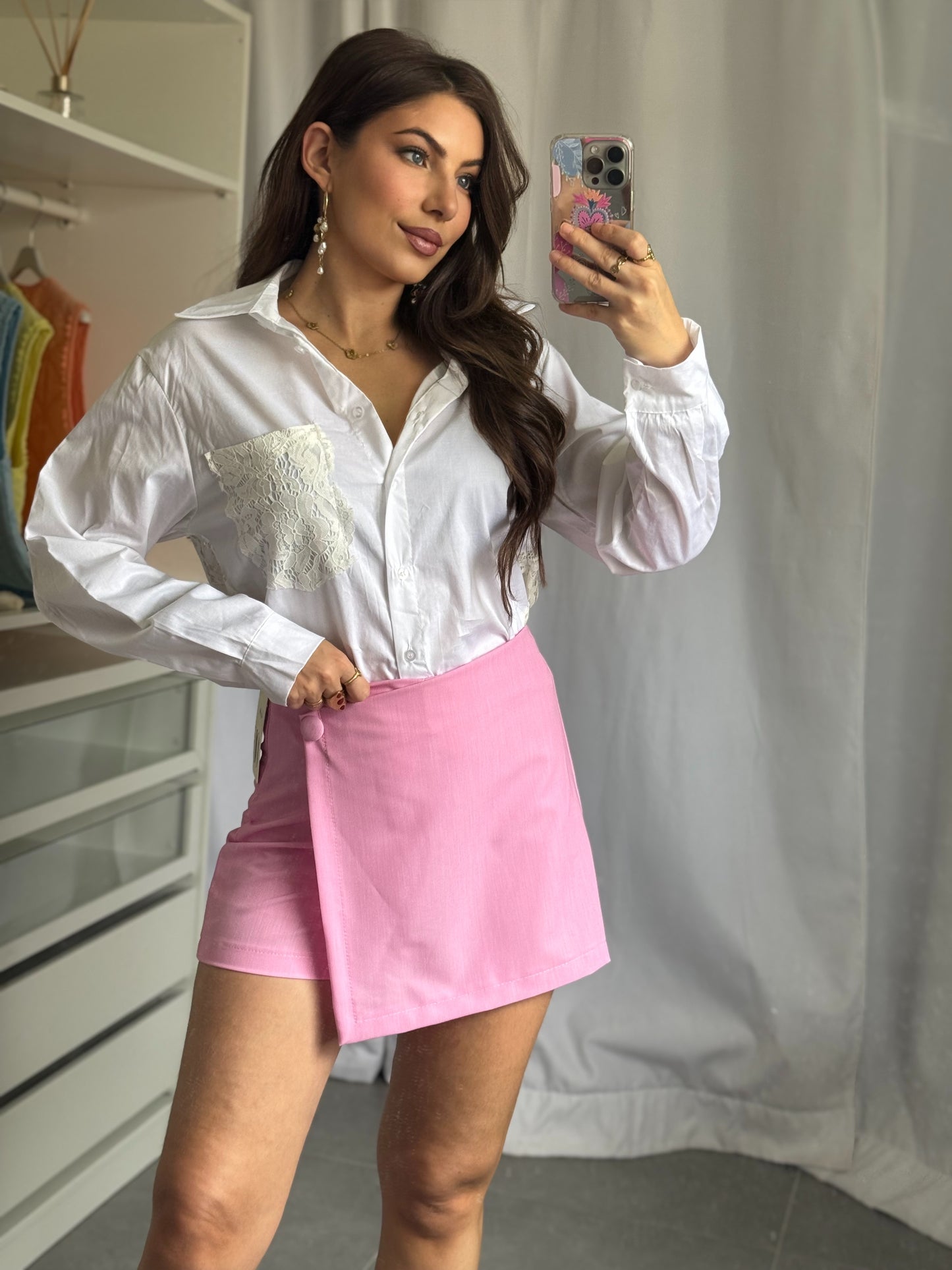 JUPE-SHORT PINK - MAYA