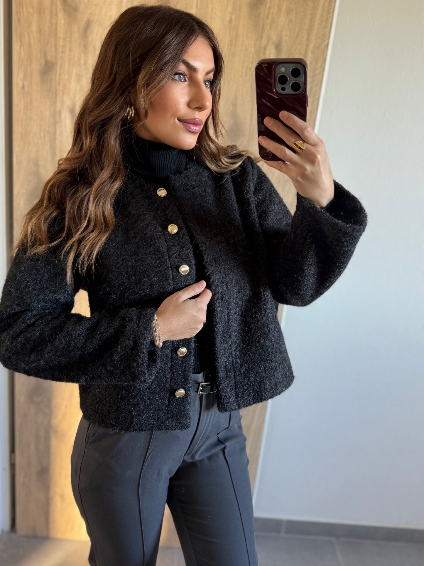 VESTE LIVIA - NOIRE