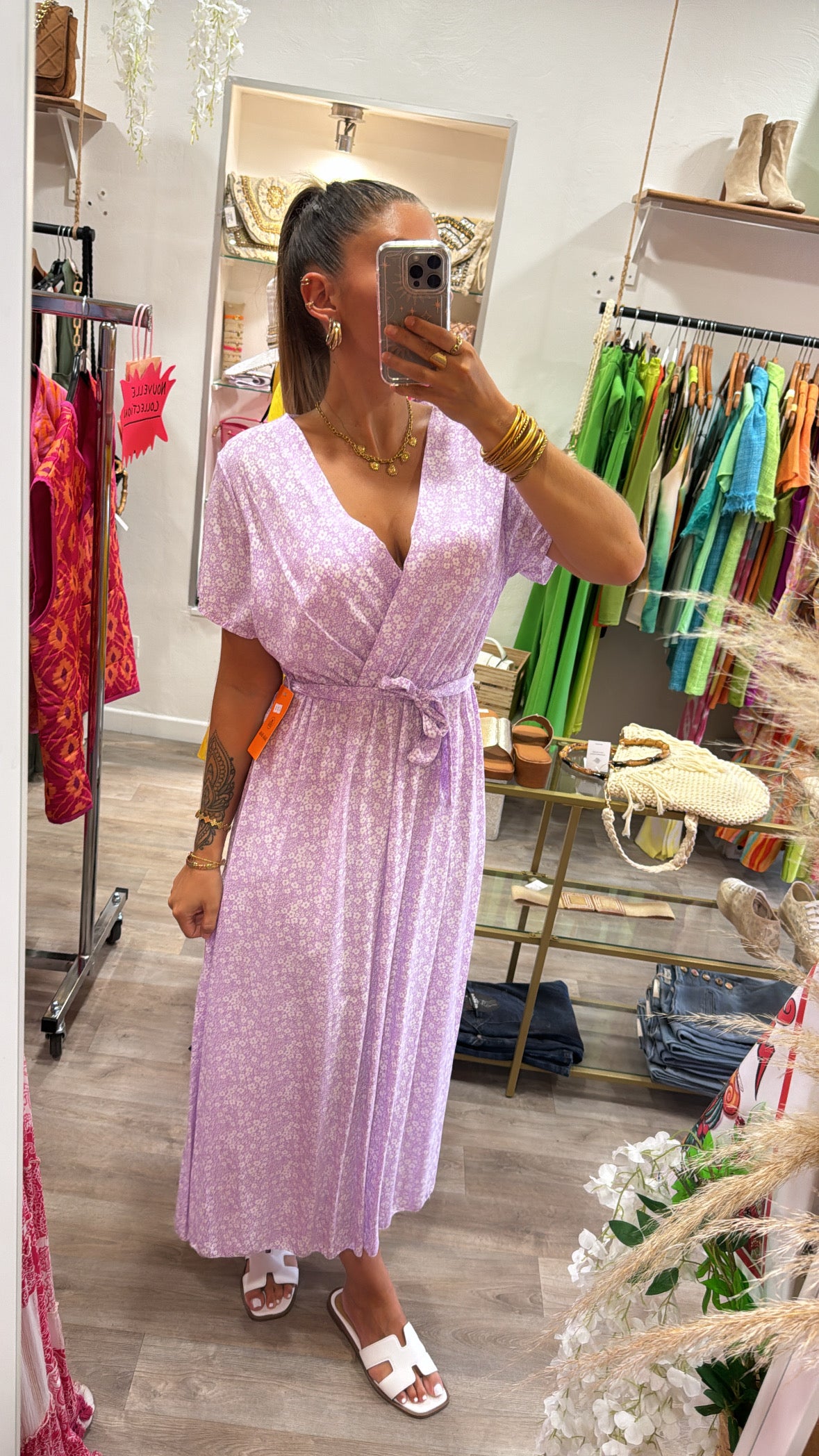 ROBE FLEURIE - LILAS