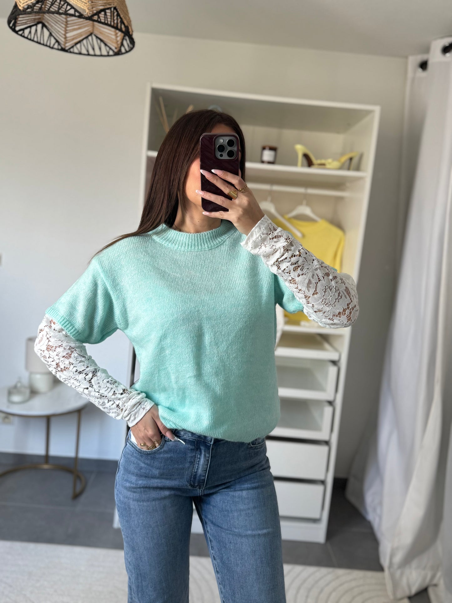 PULL JADE - TURQUOISE