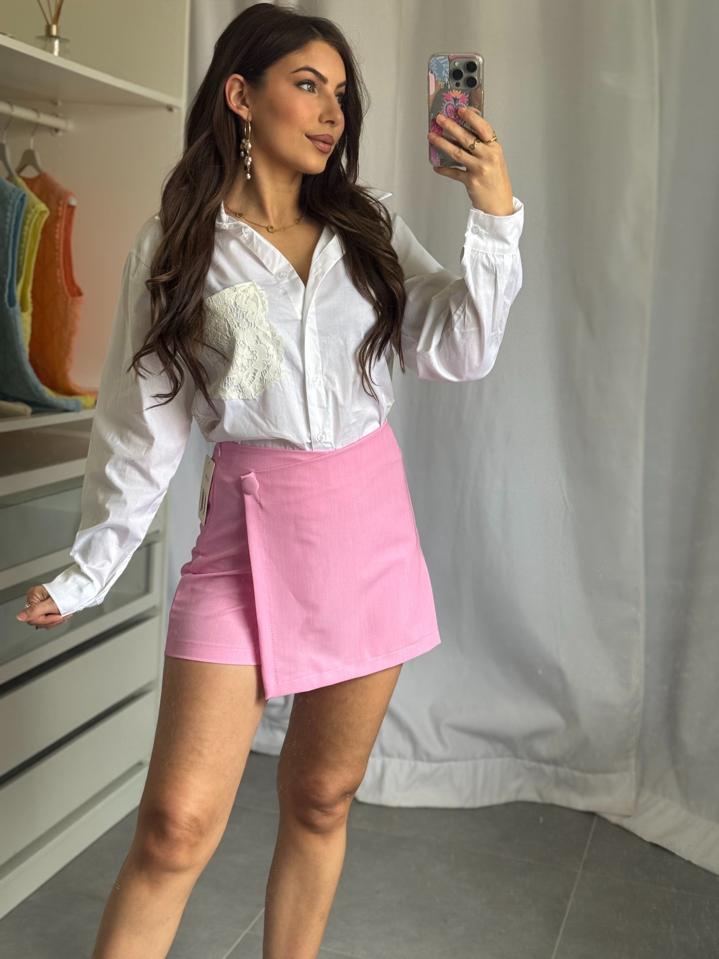 JUPE-SHORT PINK - MAYA