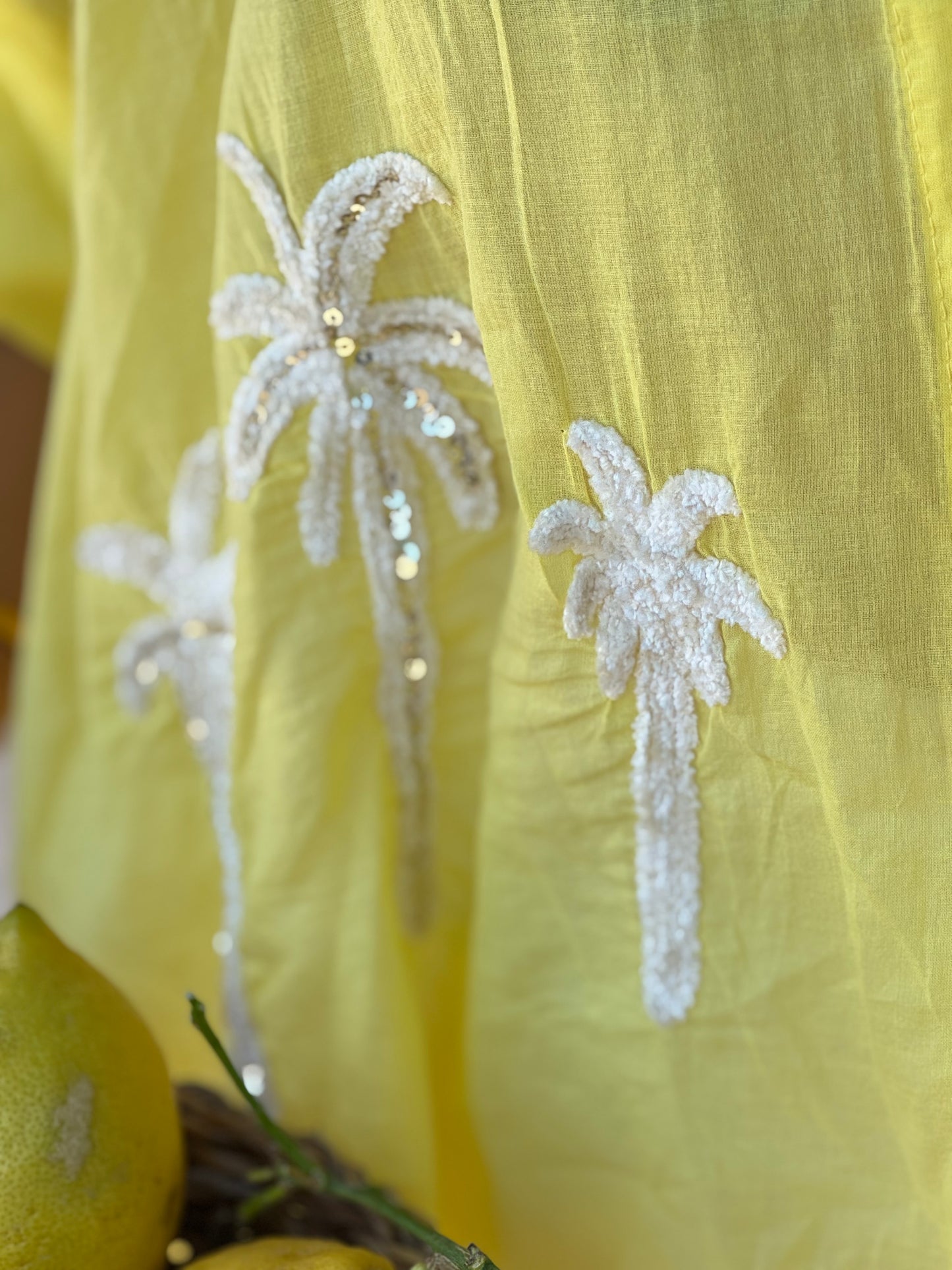 CHEMISE PALMIER - JAUNE