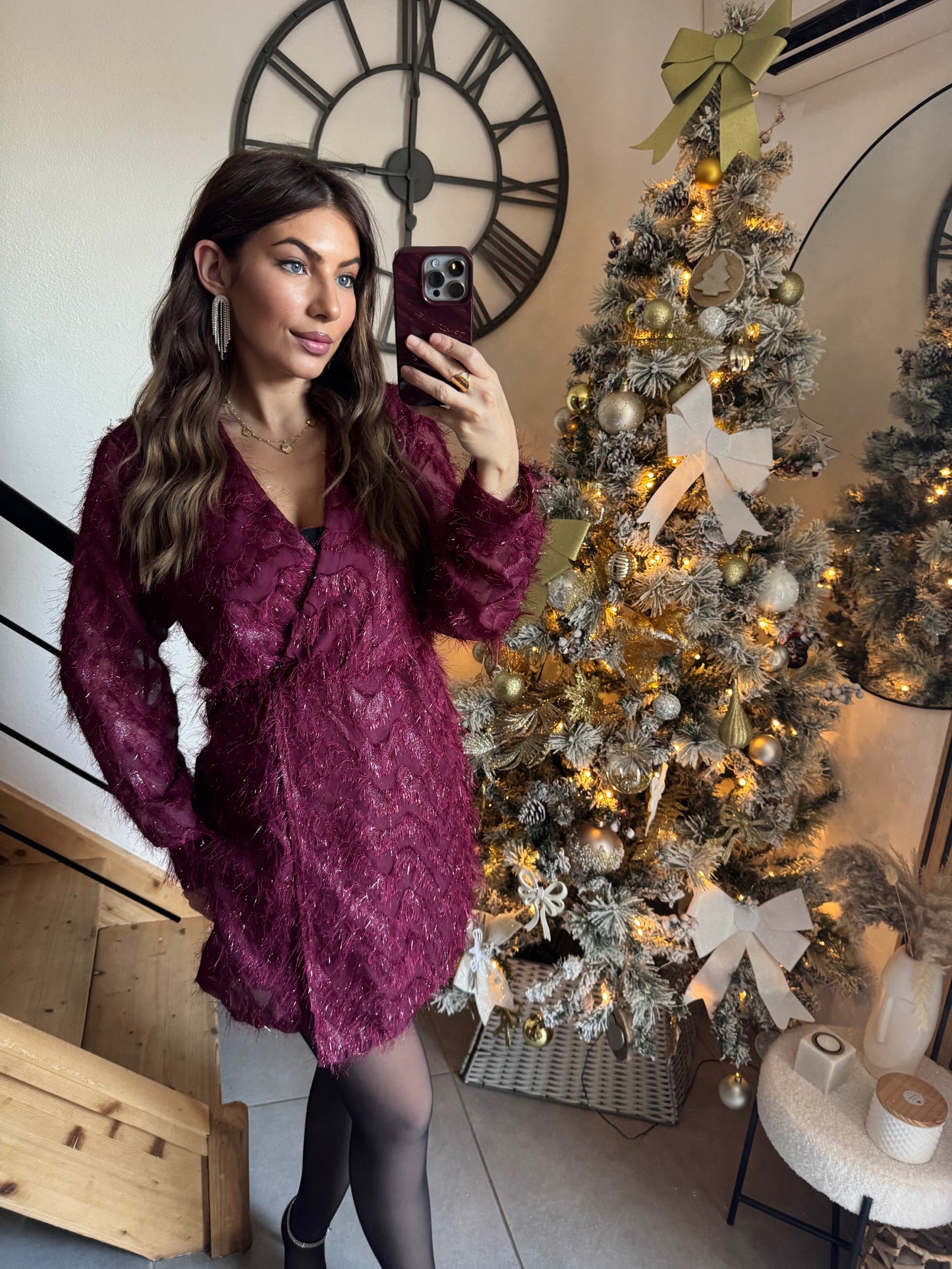 ROBE PORTEFEUILLE LUNA - PRUNE