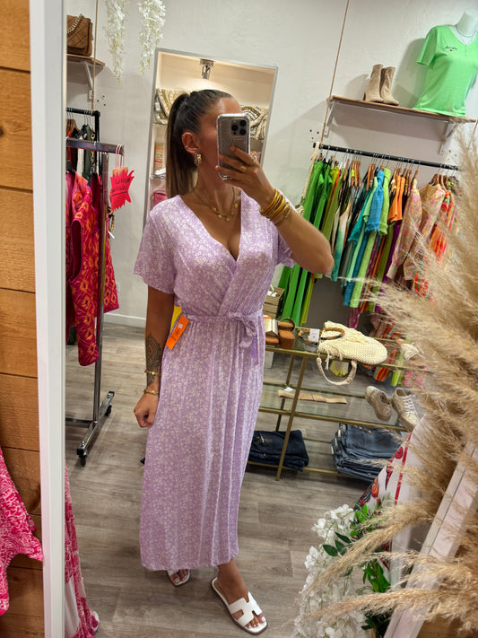 ROBE FLEURIE - LILAS