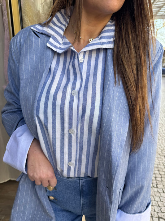 CHEMISE À RAYURES ÉPAISSE