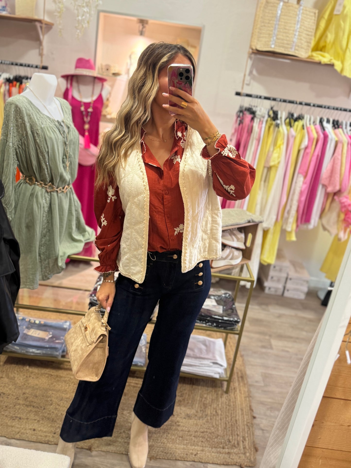 GILET SANS MANCHES GDC - LOVANA - BEIGE