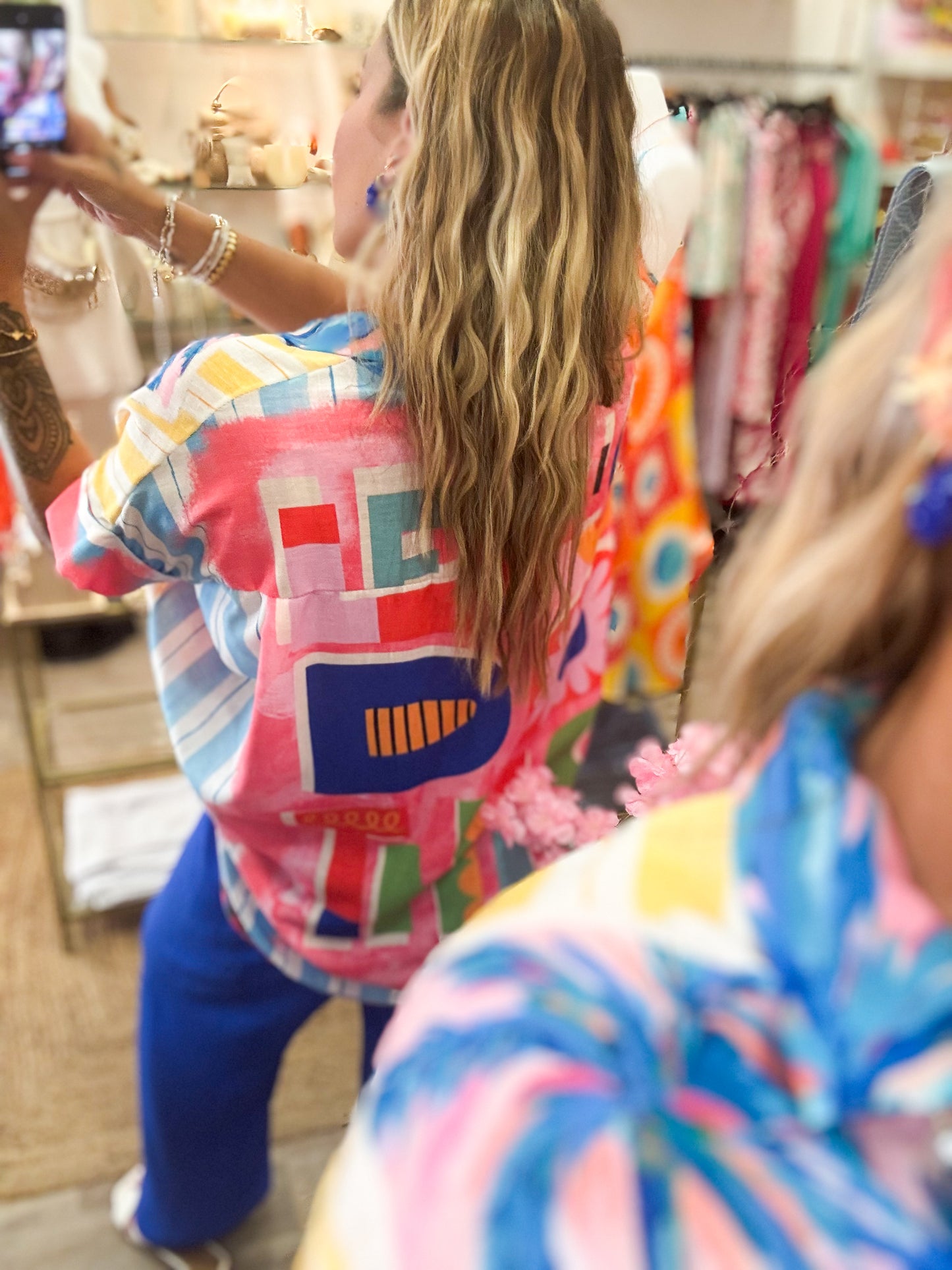 CHEMISE TROPICAL - BLEU ROI