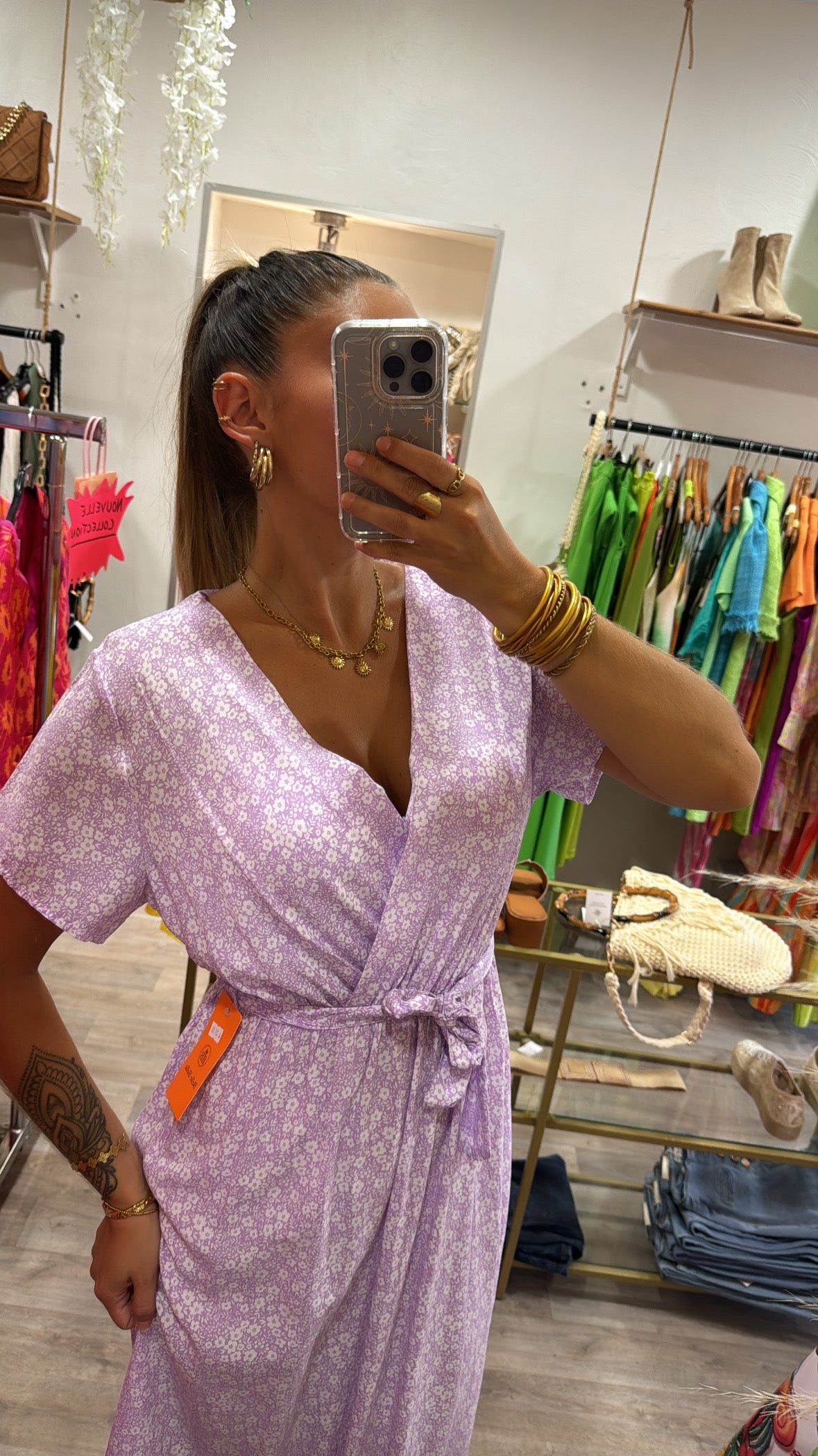 ROBE FLEURIE - LILAS