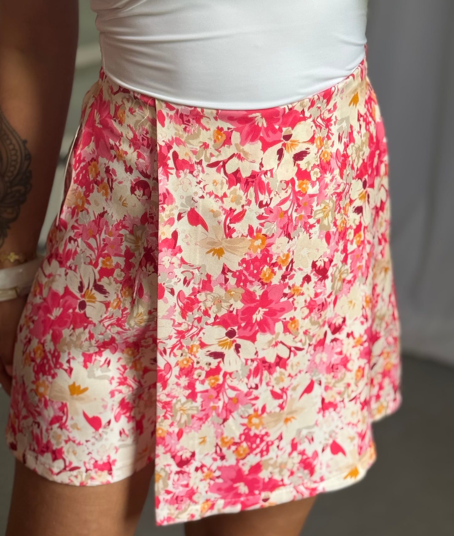 JUPE-SHORT NINA - ROSE