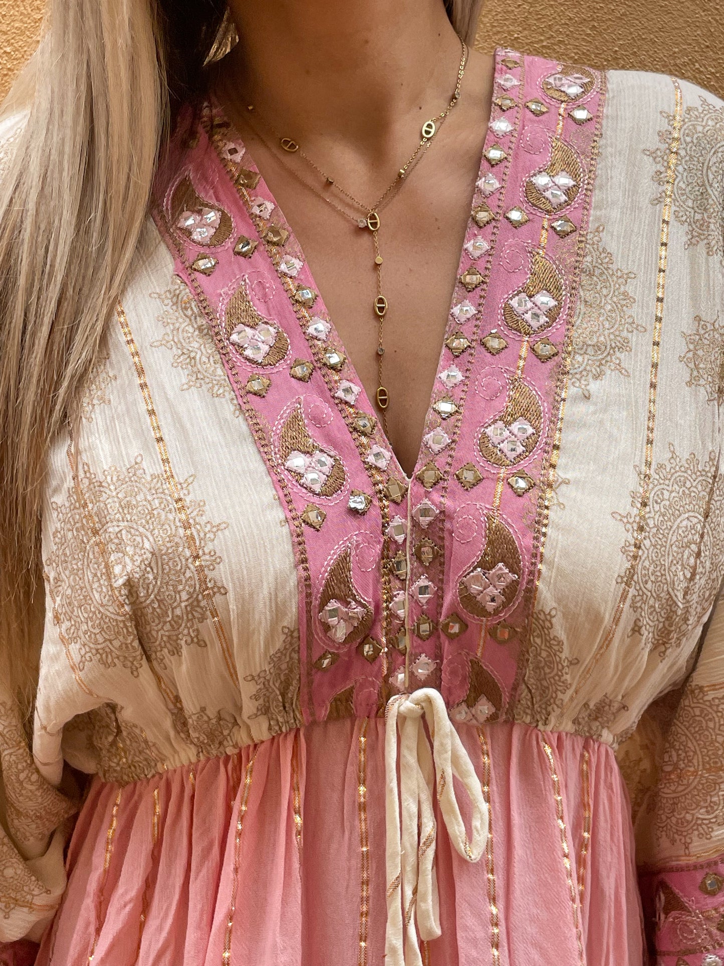 ROBE BOHEME LIA - ROSE