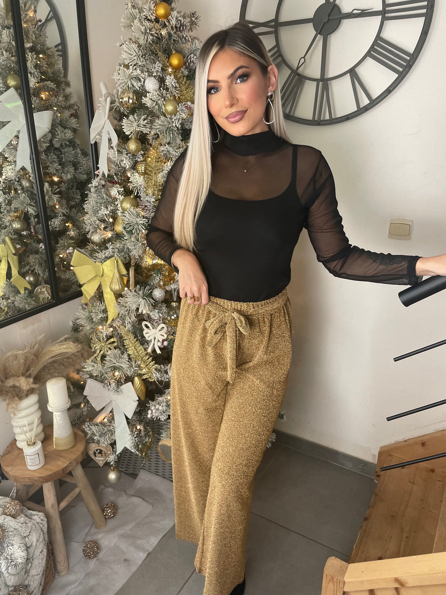 PANTALON DORÉ - ELLIA 🇫🇷